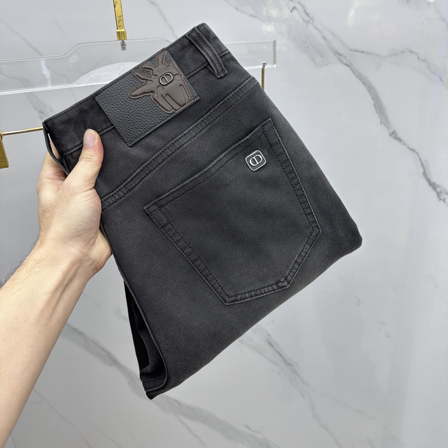 🆕Dior迪奥 🔥高端定制、2025秋冬最新款洗水牛仔裤 柜台同步发售 原版定制复刻 客供五金辅料 原单