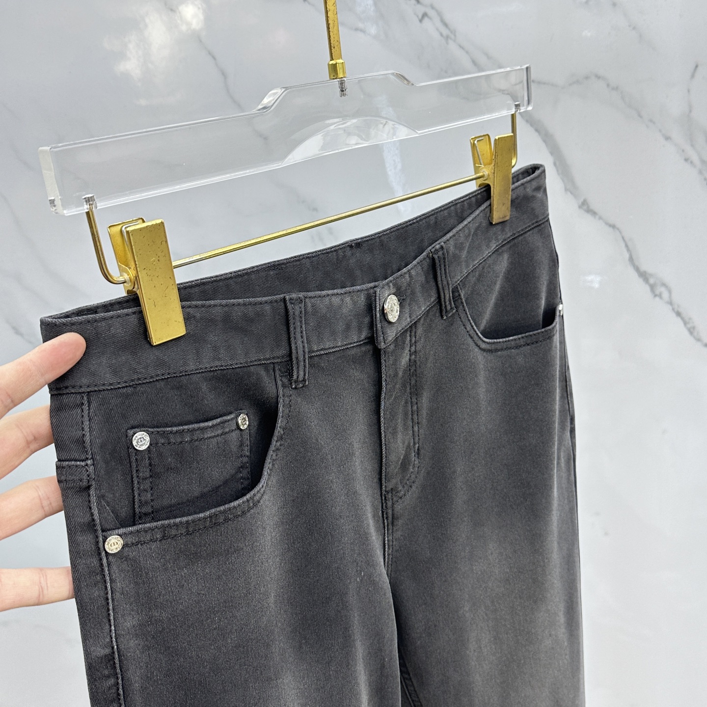 🆕Dior迪奥 🔥高端定制、2025秋冬最新款洗水牛仔裤 柜台同步发售 原版定制复刻 客供五金辅料 原单