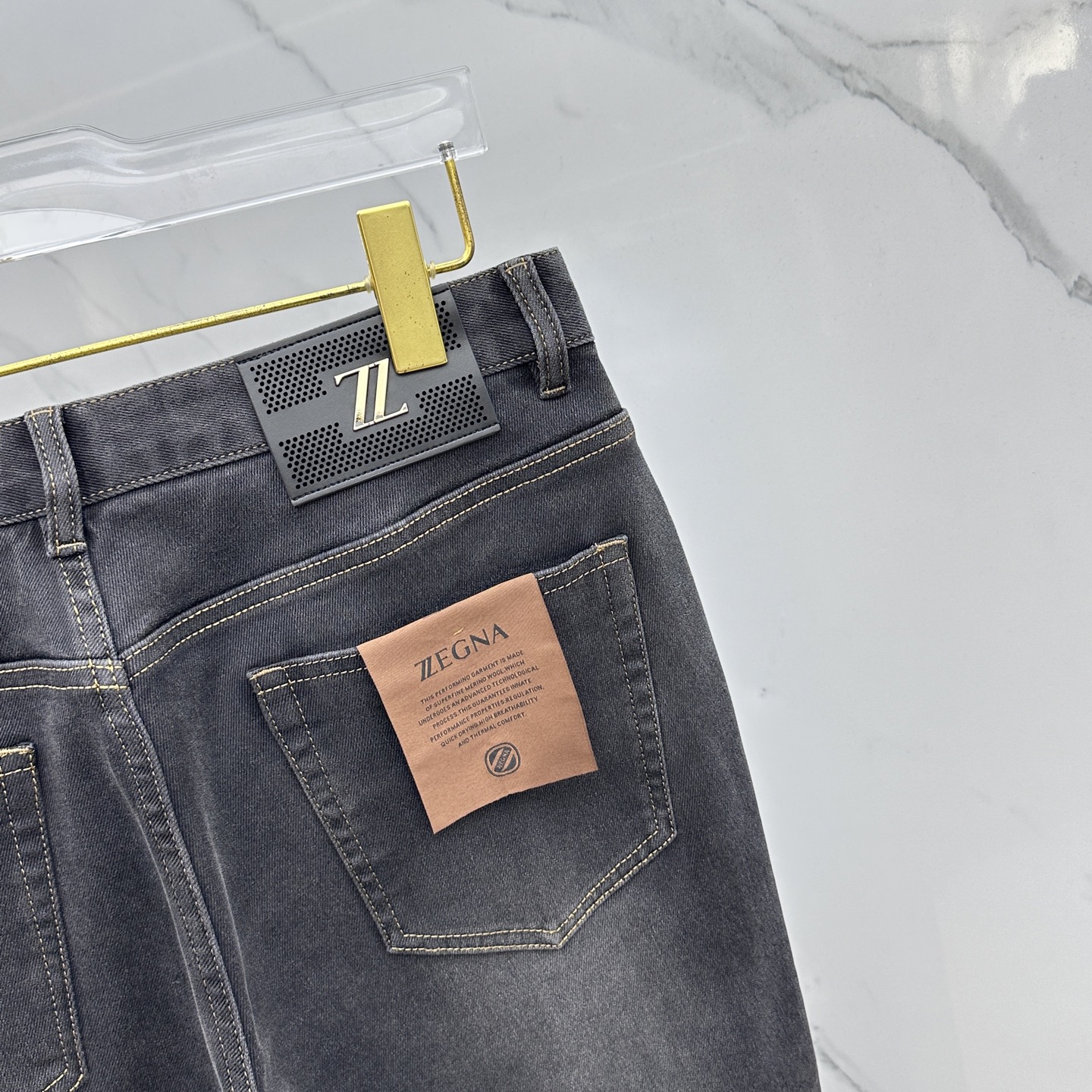 🆕ZEGNA杰尼亚 🔥高端定制、2025秋冬最新款洗水牛仔裤 柜台同步发售 原版定制复刻 客供五金辅料 