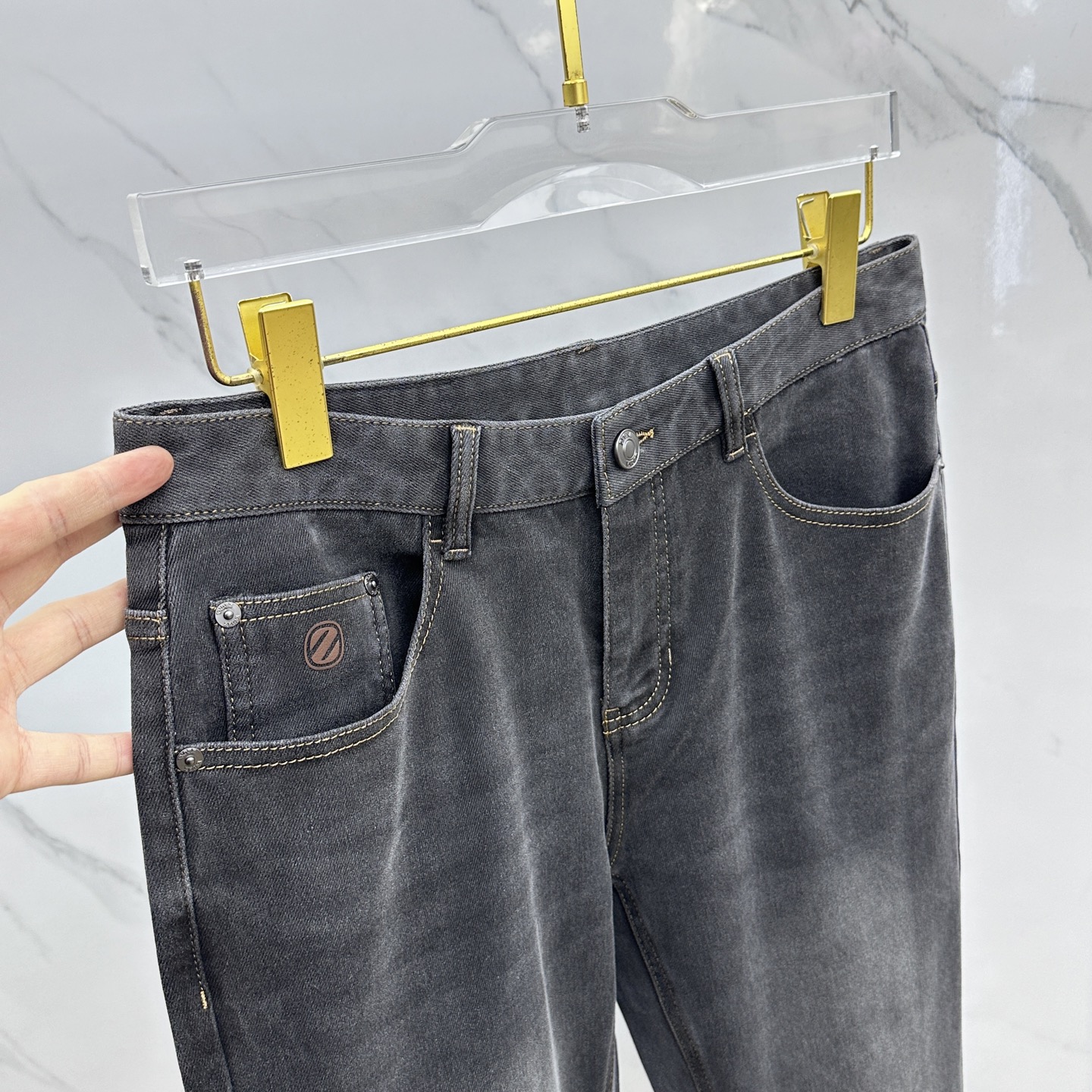 🆕ZEGNA杰尼亚 🔥高端定制、2025秋冬最新款洗水牛仔裤 柜台同步发售 原版定制复刻 客供五金辅料 