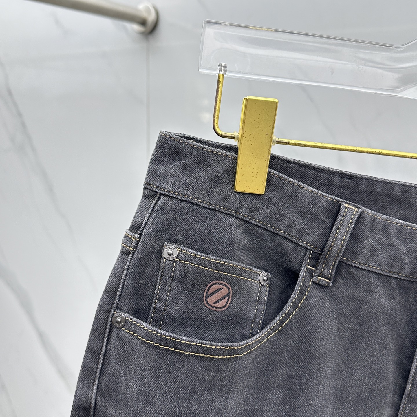 🆕ZEGNA杰尼亚 🔥高端定制、2025秋冬最新款洗水牛仔裤 柜台同步发售 原版定制复刻 客供五金辅料 