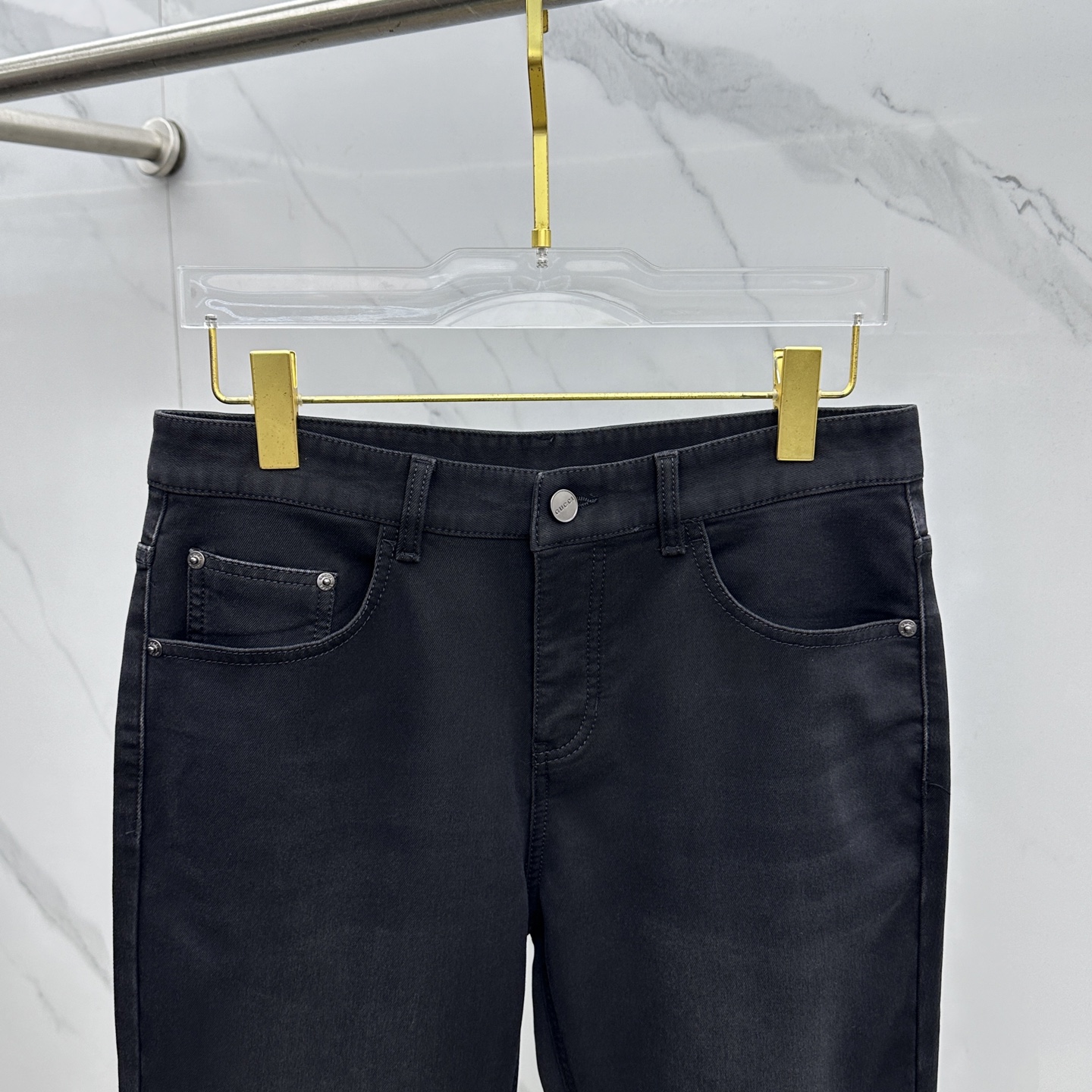 🆕Gucci古驰 🔥高端定制、2025秋冬最新款牛仔裤 柜台同步发售 原版定制复刻 客供五金辅料 原单品