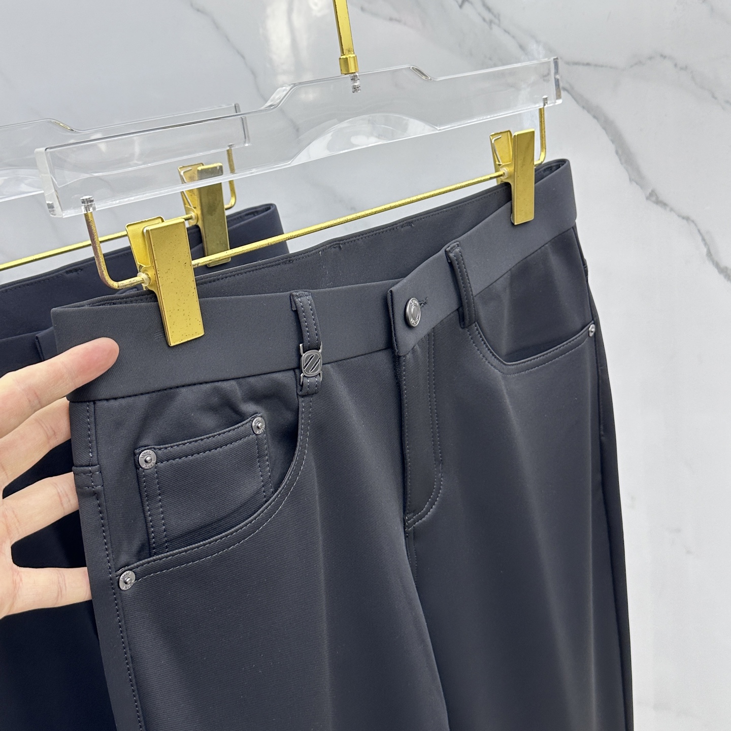 🆕ZEGNA杰尼亚 🔥高端定制、2025秋冬最新款休闲裤五袋西裤，柜台同步发售 原版定制复刻 客供五金辅