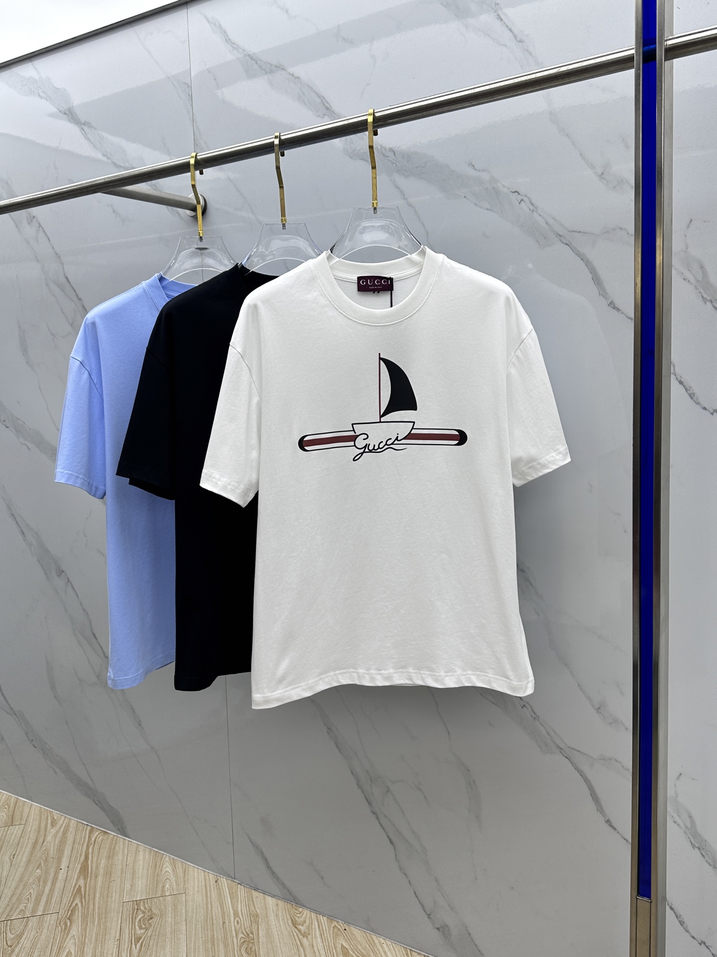 🆕Gucci古驰 2026春夏新款印花短袖 双纱纯棉面料 多元化搭配 是眼下时尚前沿的创新趋势 复古与现