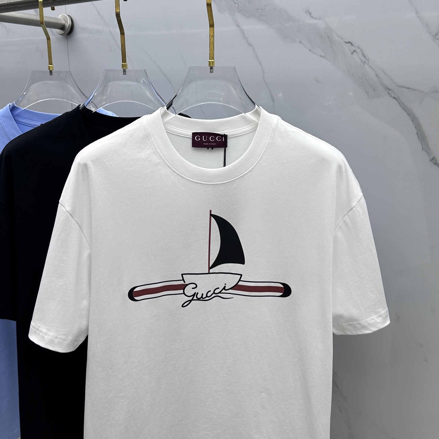 🆕Gucci古驰 2026春夏新款印花短袖 双纱纯棉面料 多元化搭配 是眼下时尚前沿的创新趋势 复古与现