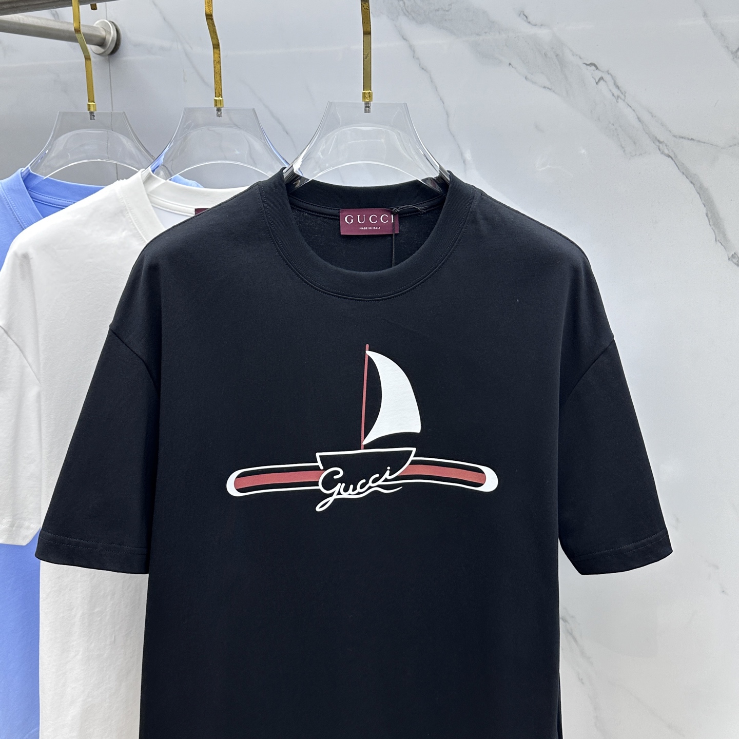 🆕Gucci古驰 2026春夏新款印花短袖 双纱纯棉面料 多元化搭配 是眼下时尚前沿的创新趋势 复古与现