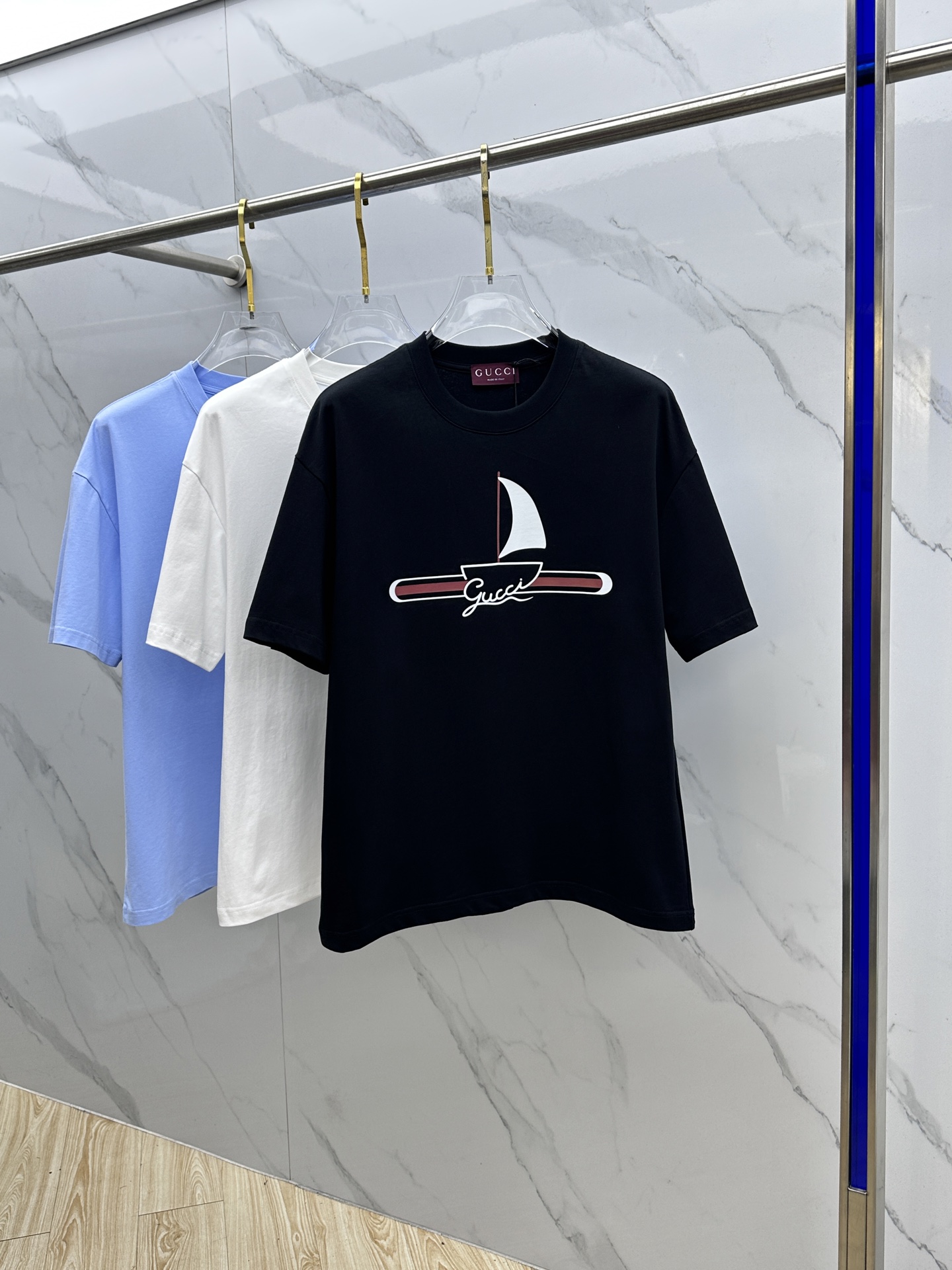 🆕Gucci古驰 2026春夏新款印花短袖 双纱纯棉面料 多元化搭配 是眼下时尚前沿的创新趋势 复古与现