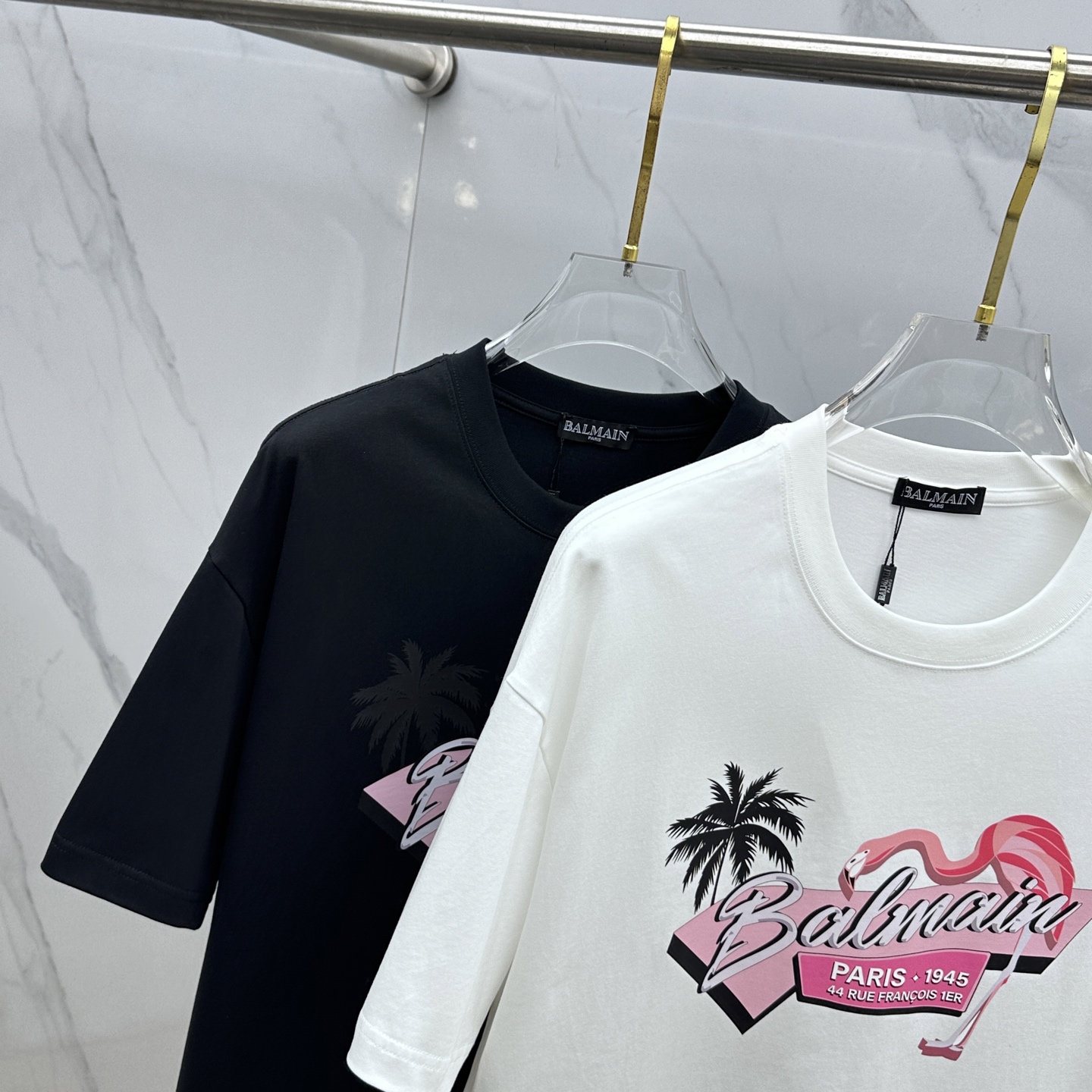 🆕Balmain巴尔曼 2026春夏新款印花短袖 双纱纯棉面料 多元化搭配 是眼下时尚前沿的创新趋势 复