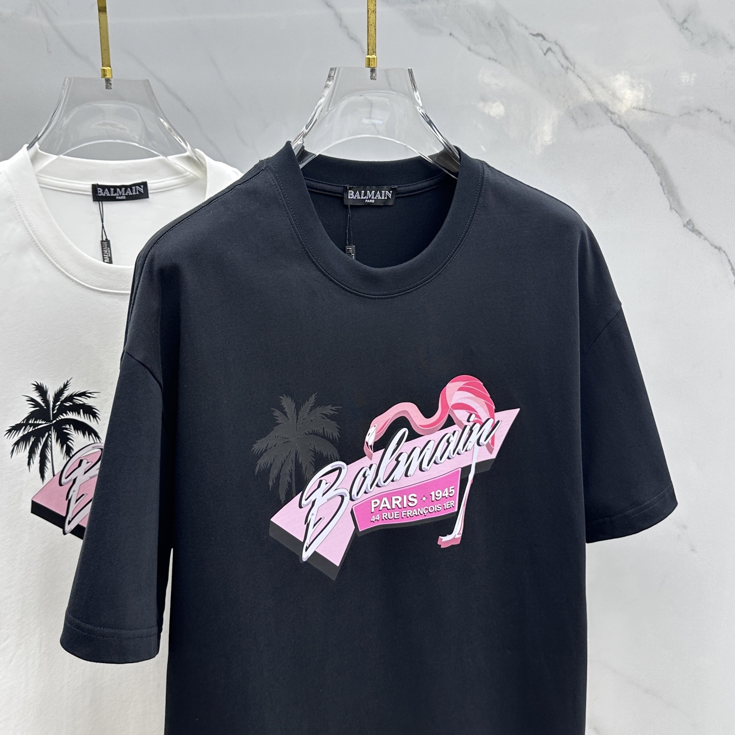 🆕Balmain巴尔曼 2026春夏新款印花短袖 双纱纯棉面料 多元化搭配 是眼下时尚前沿的创新趋势 复