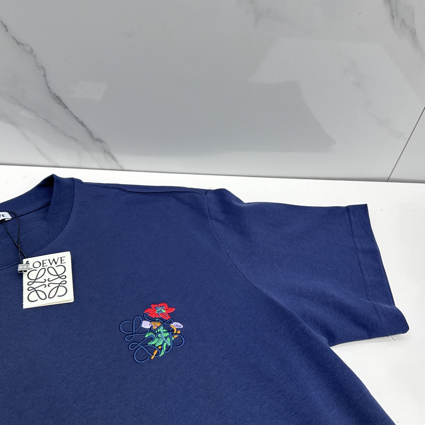 🆕LOEWE罗意威 2026春夏新款刺绣logo短袖 官网同款T恤 双纱纯棉面料 多元化搭配 是眼下时尚