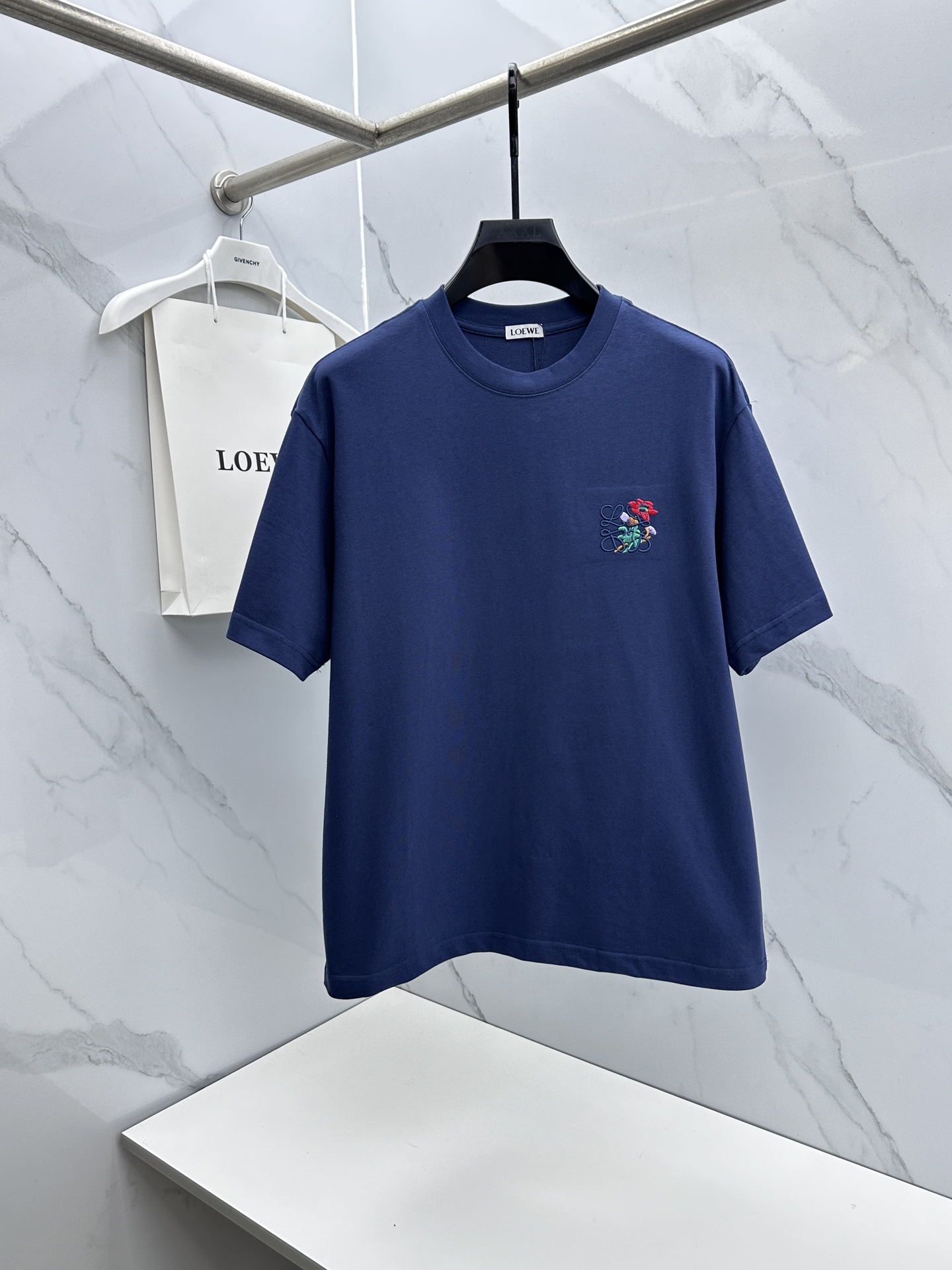 🆕LOEWE罗意威 2026春夏新款刺绣logo短袖 官网同款T恤 双纱纯棉面料 多元化搭配 是眼下时尚