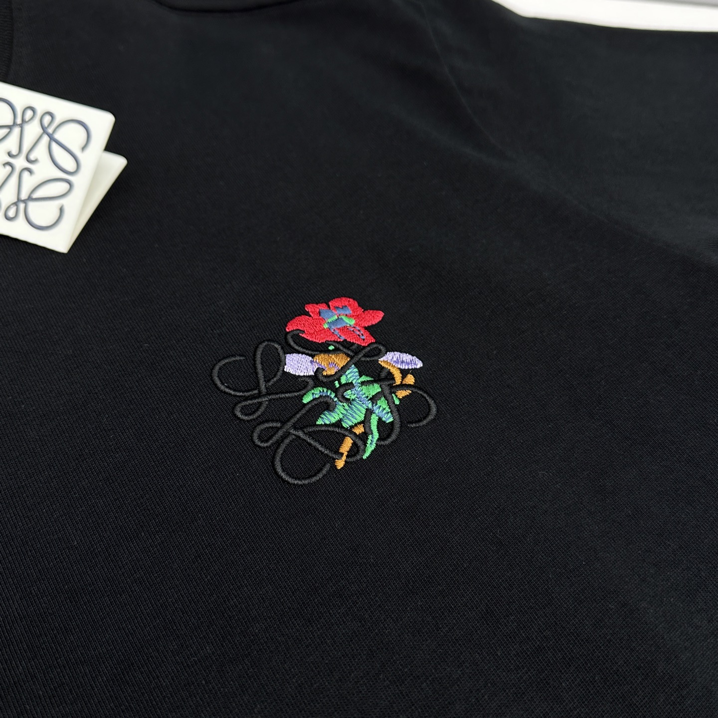 🆕LOEWE罗意威 2026春夏新款刺绣logo短袖 官网同款T恤 双纱纯棉面料 多元化搭配 是眼下时尚