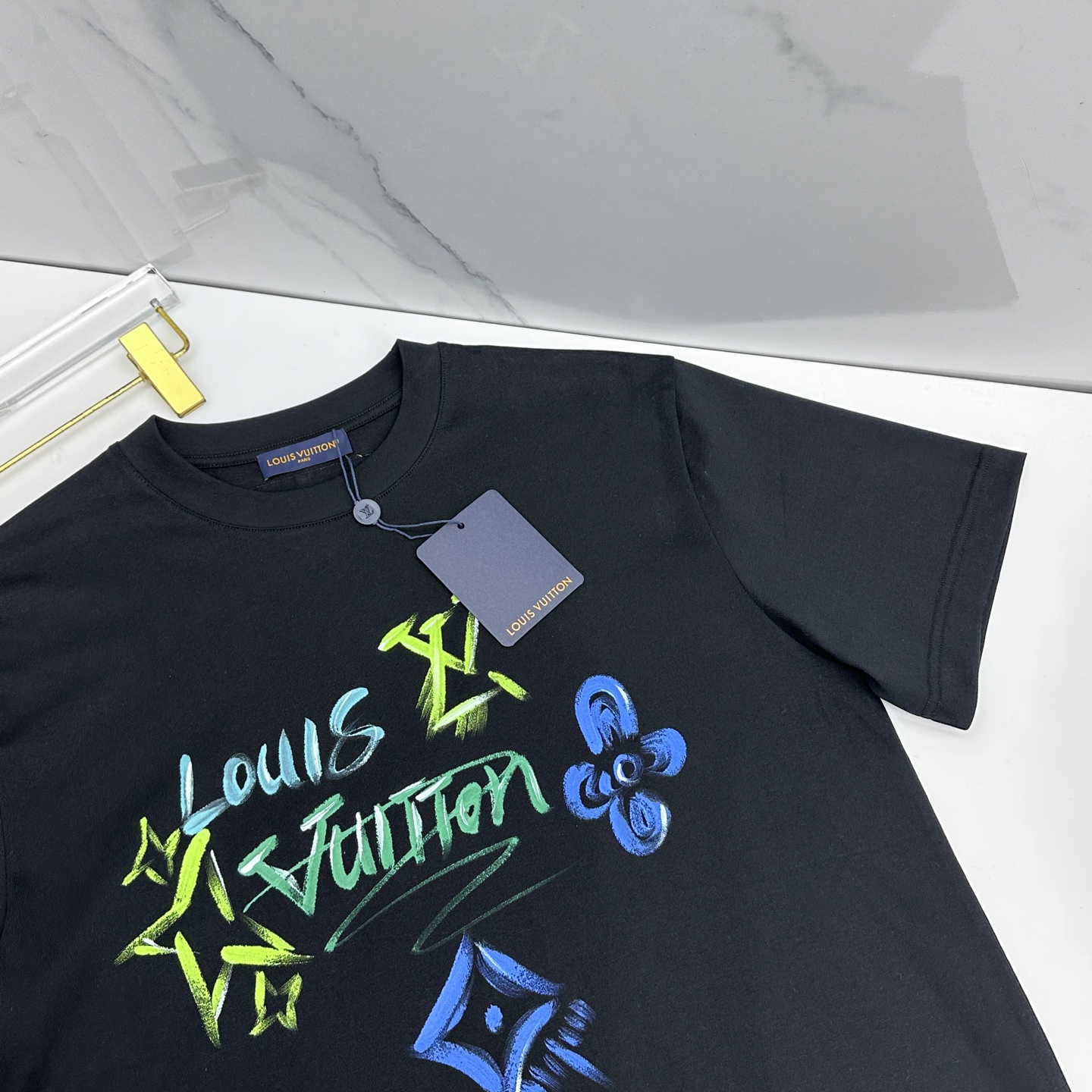 🆕LV路易威登 2026春夏新款logo印花短袖 官网同款T恤 双纱纯棉面料 多元化搭配 是眼下时尚前沿