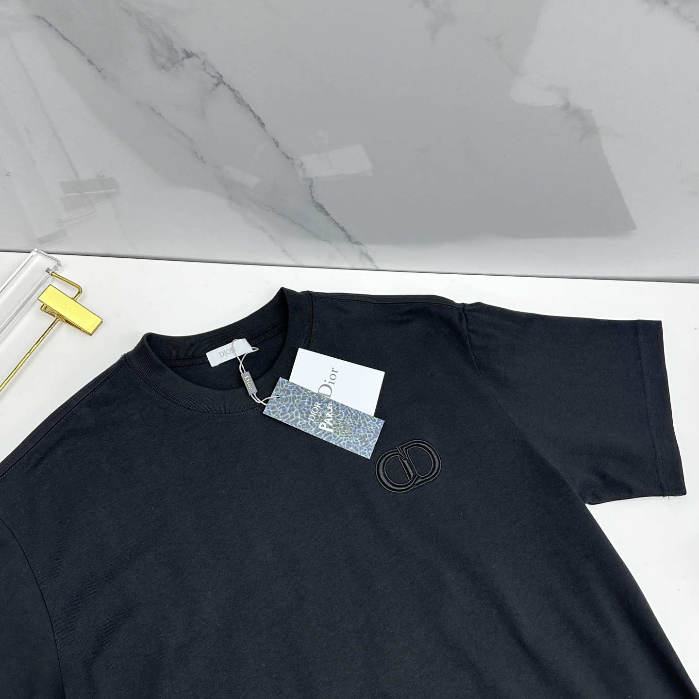 🆕Dior迪奥 2026春夏新款刺绣logo短袖 官网同款T恤 双纱纯棉面料 多元化搭配 是眼下时尚前沿