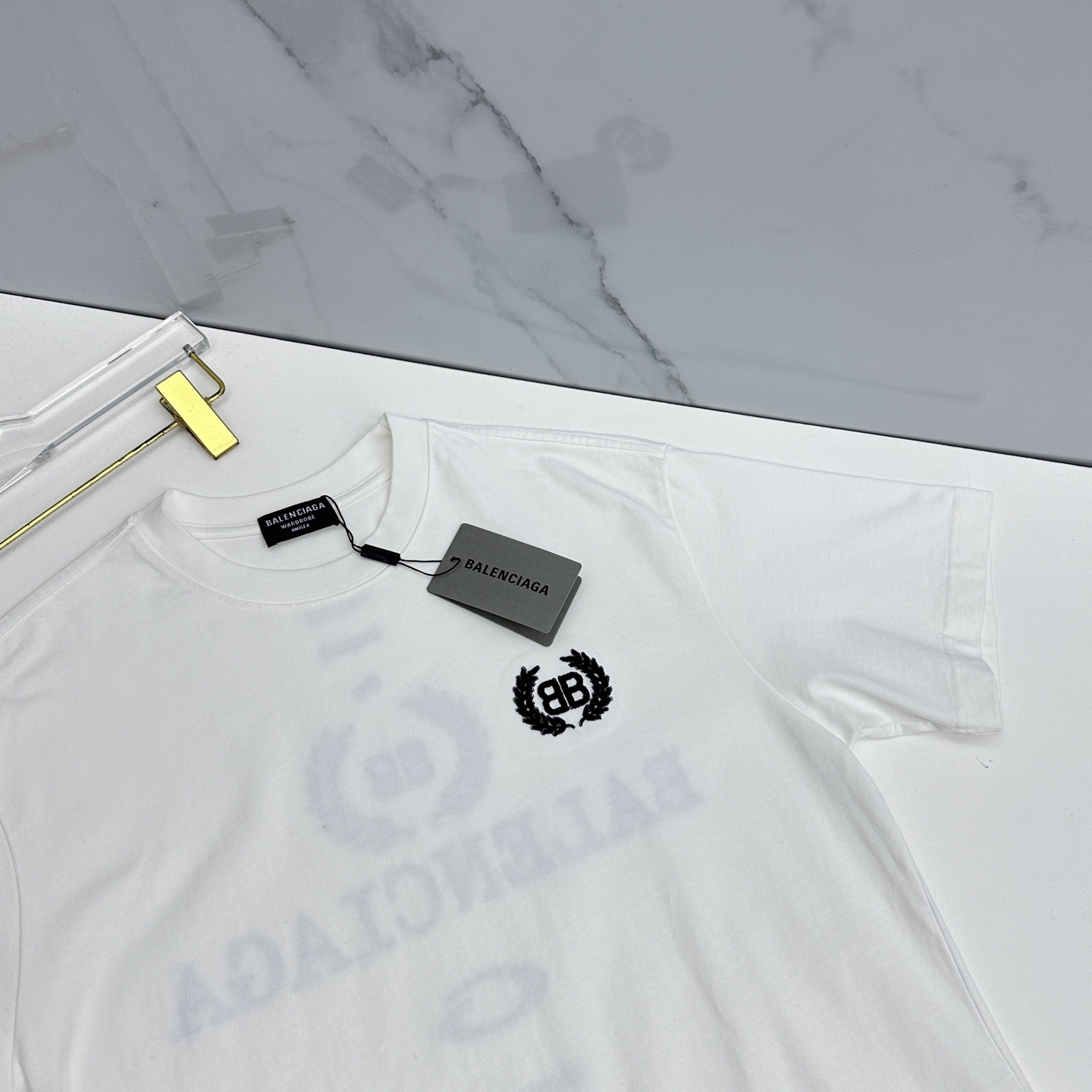 🆕Balenciaga巴黎世家 2026春夏新款logo字母刺绣短袖 官网同款T恤 双纱纯棉面料 多元化