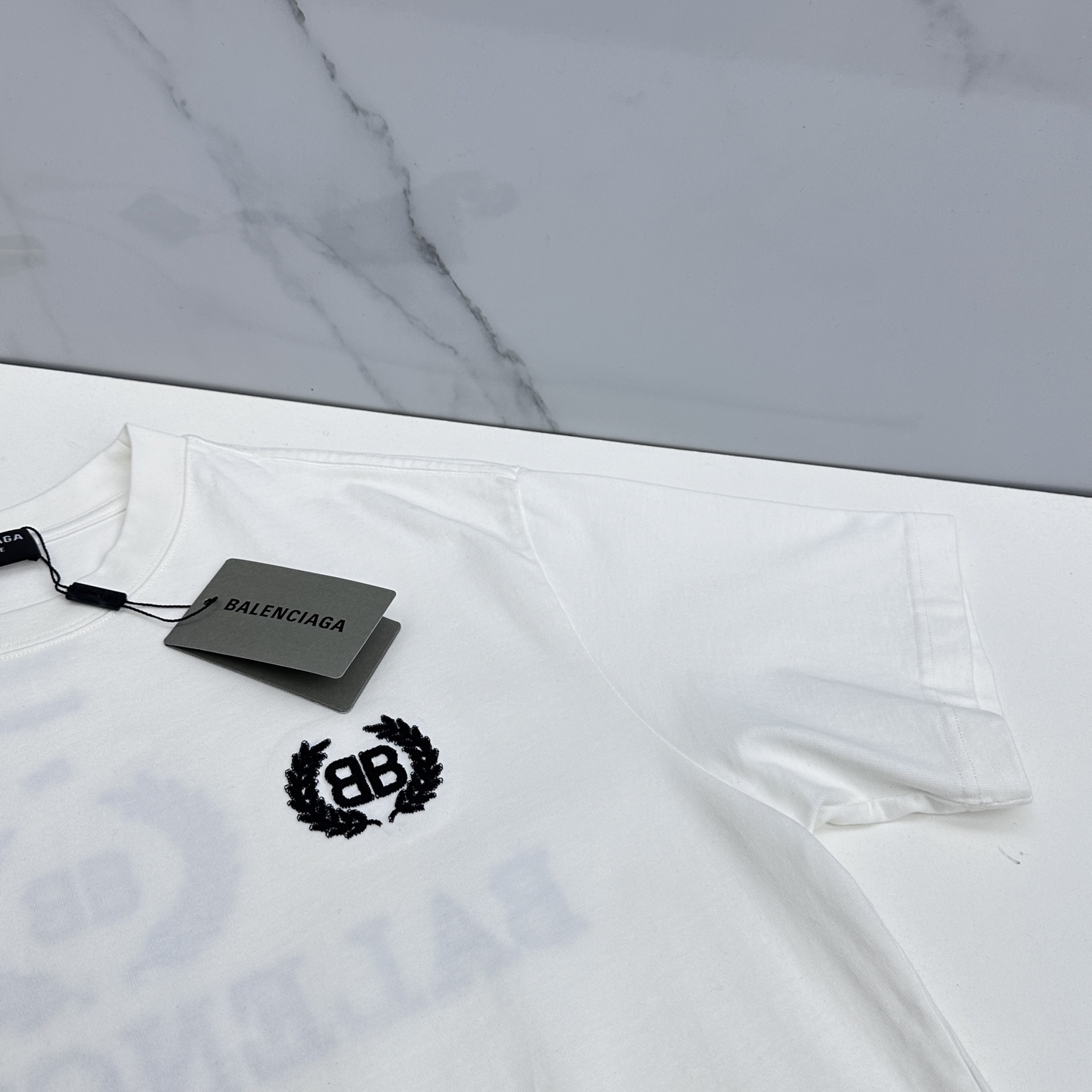 🆕Balenciaga巴黎世家 2026春夏新款logo字母刺绣短袖 官网同款T恤 双纱纯棉面料 多元化