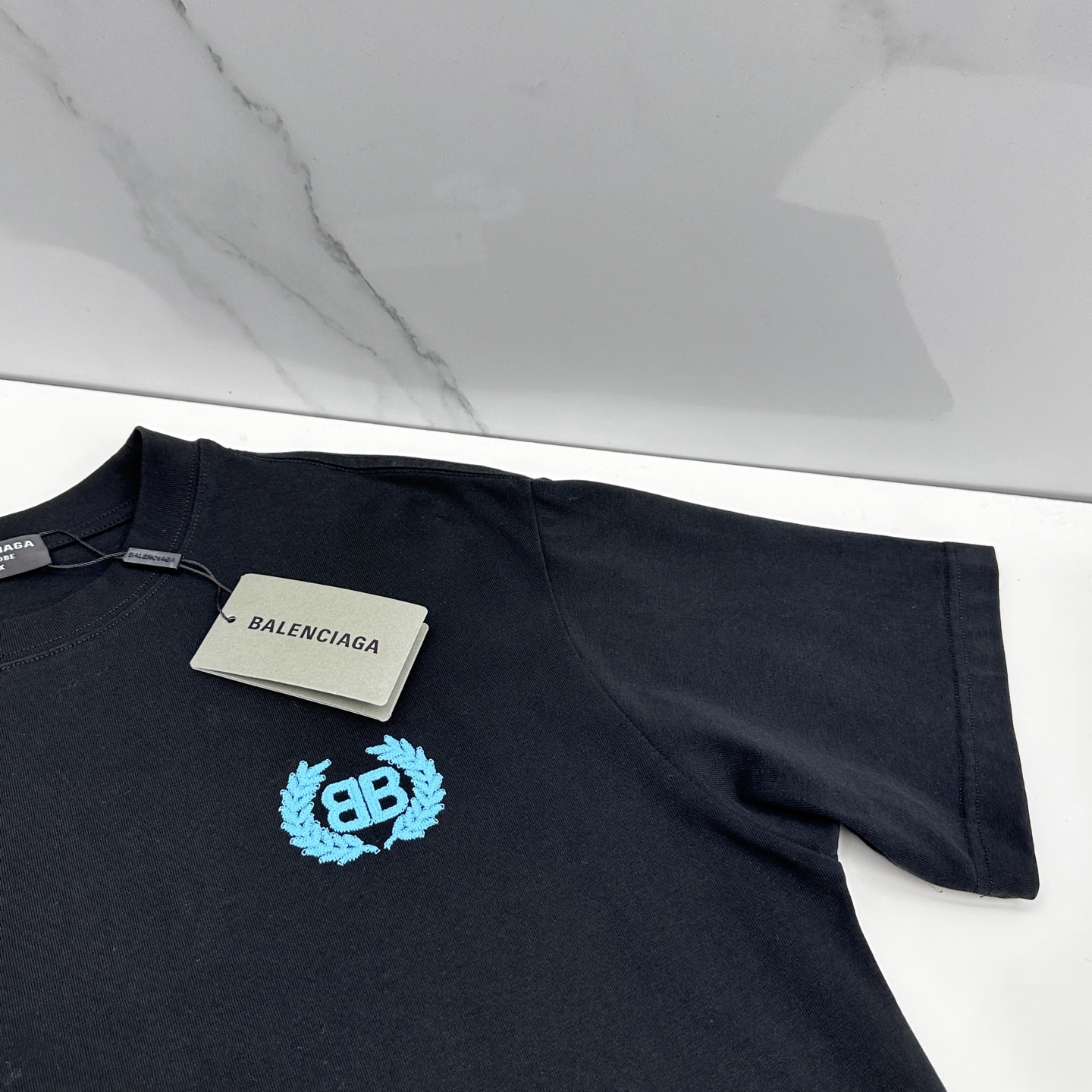 🆕Balenciaga巴黎世家 2026春夏新款logo字母刺绣短袖 官网同款T恤 双纱纯棉面料 多元化