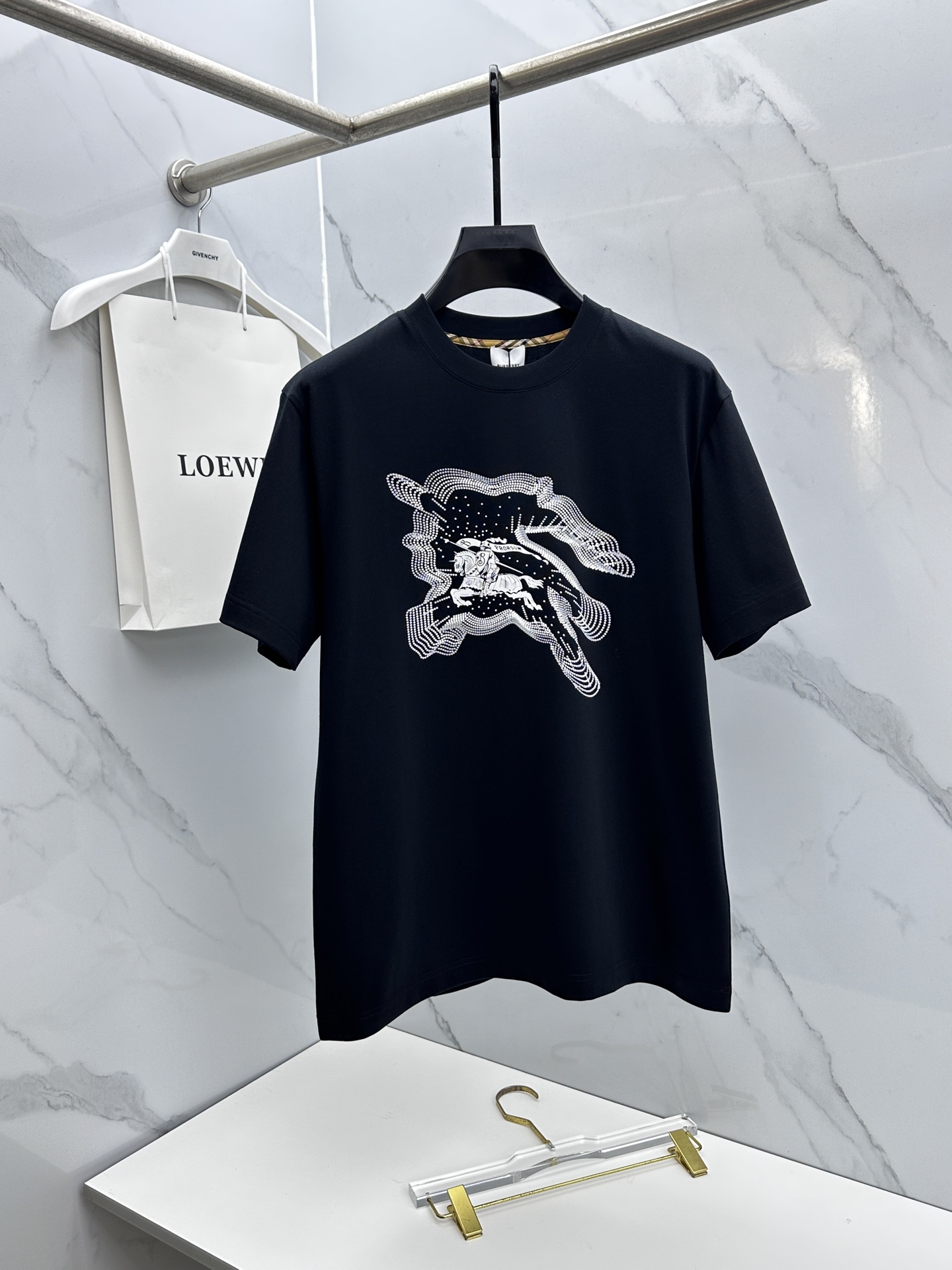 🆕BBR巴宝莉 2026春夏新款短袖 官网同款T恤 双纱纯棉面料 多元化搭配 是眼下时尚前沿的创新趋势 