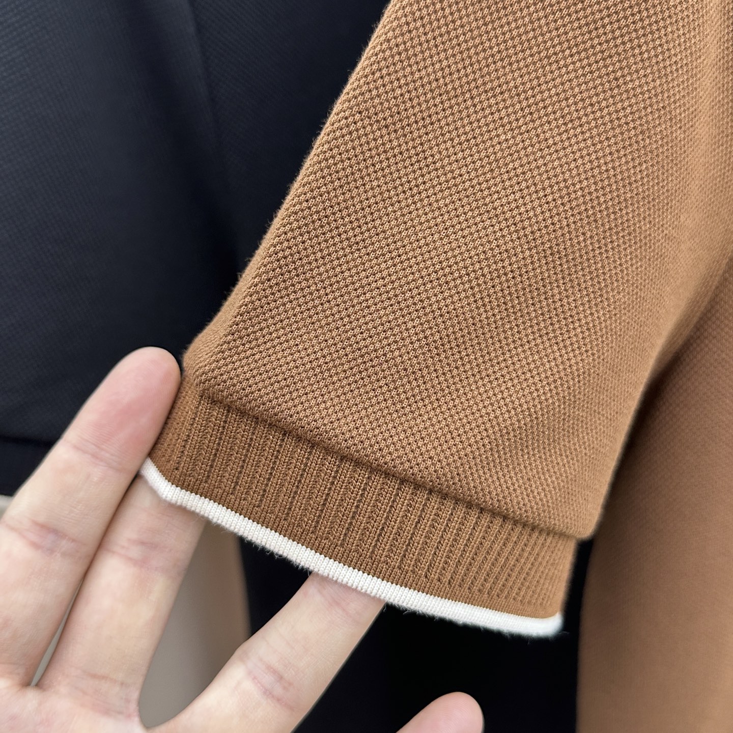 🆕lp🆕 春夏新款翻领Polo衫短袖T恤 简洁时尚百搭 胸前logo设计 螺纹针织领口 定制进口双股丝光