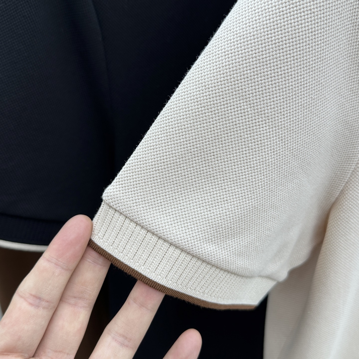 🆕lp🆕 春夏新款翻领Polo衫短袖T恤 简洁时尚百搭 胸前logo设计 螺纹针织领口 定制进口双股丝光