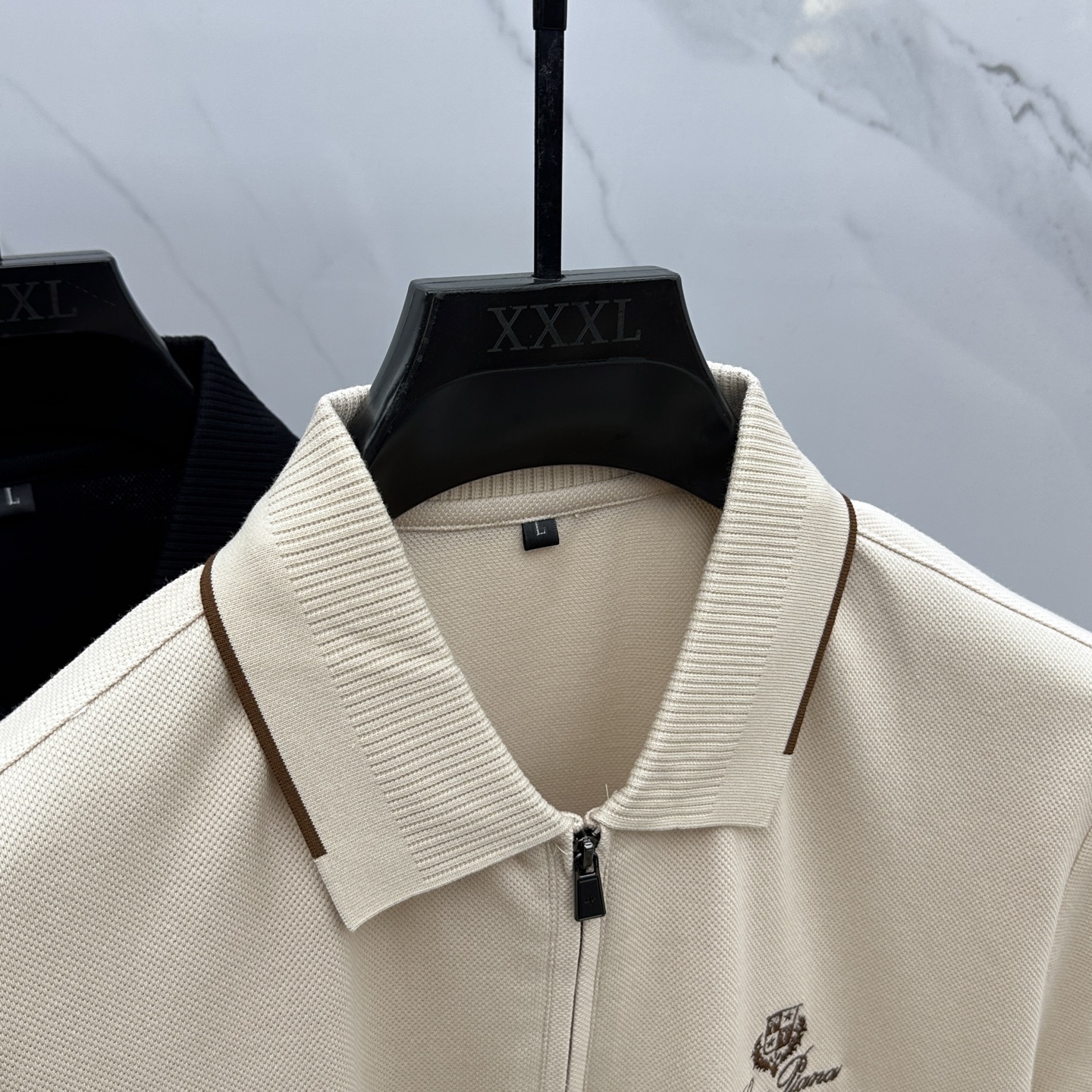 🆕lp🆕 春夏新款翻领Polo衫短袖T恤 简洁时尚百搭 胸前logo设计 螺纹针织领口 定制进口双股丝光