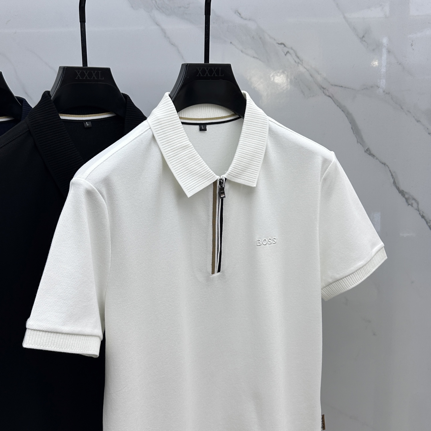 🆕BOSS 2026春夏新款翻领Polo衫短袖T恤 简洁时尚百搭 胸前logo设计 螺纹针织领口 定制进