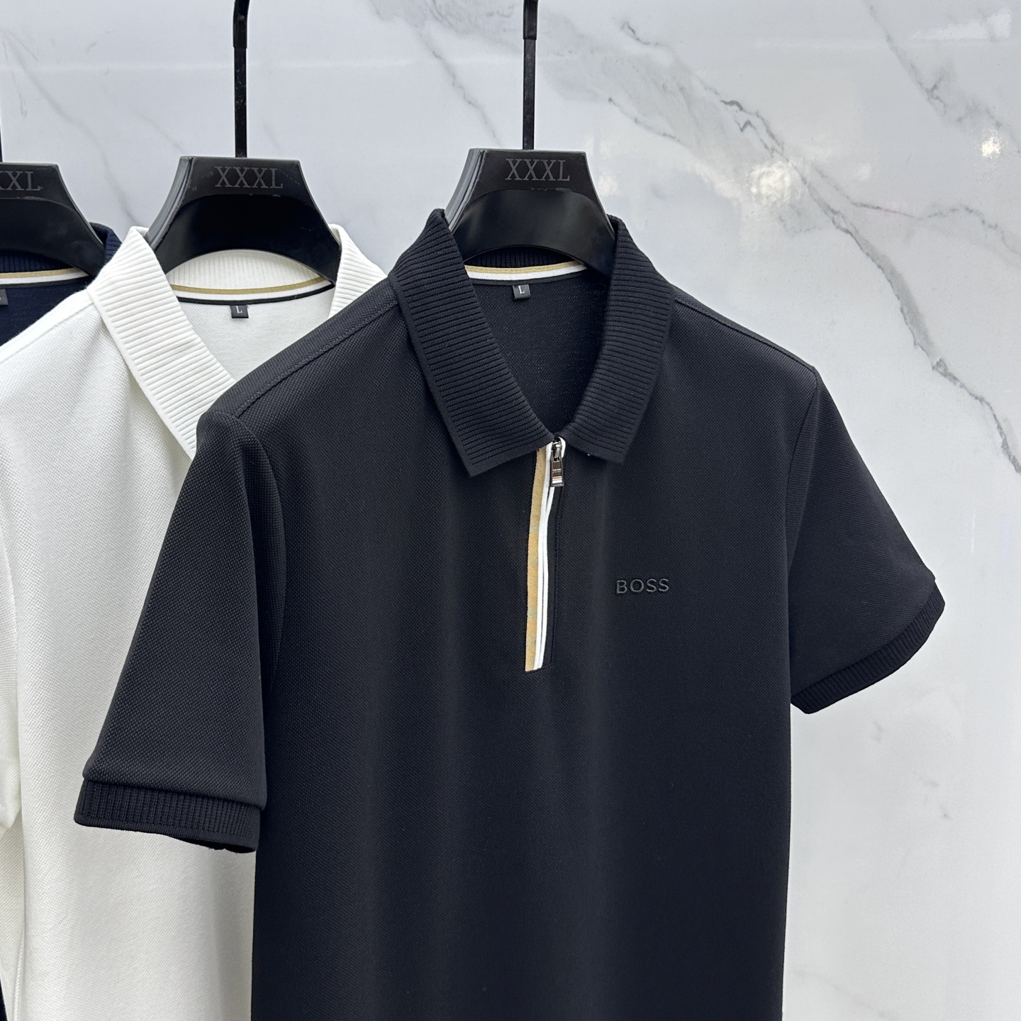 🆕BOSS 2026春夏新款翻领Polo衫短袖T恤 简洁时尚百搭 胸前logo设计 螺纹针织领口 定制进