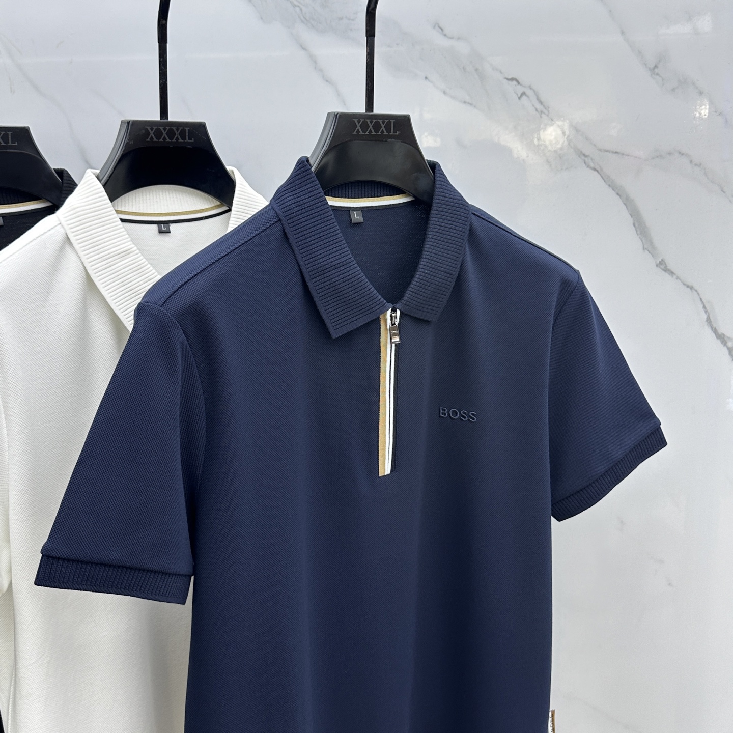 🆕BOSS 2026春夏新款翻领Polo衫短袖T恤 简洁时尚百搭 胸前logo设计 螺纹针织领口 定制进