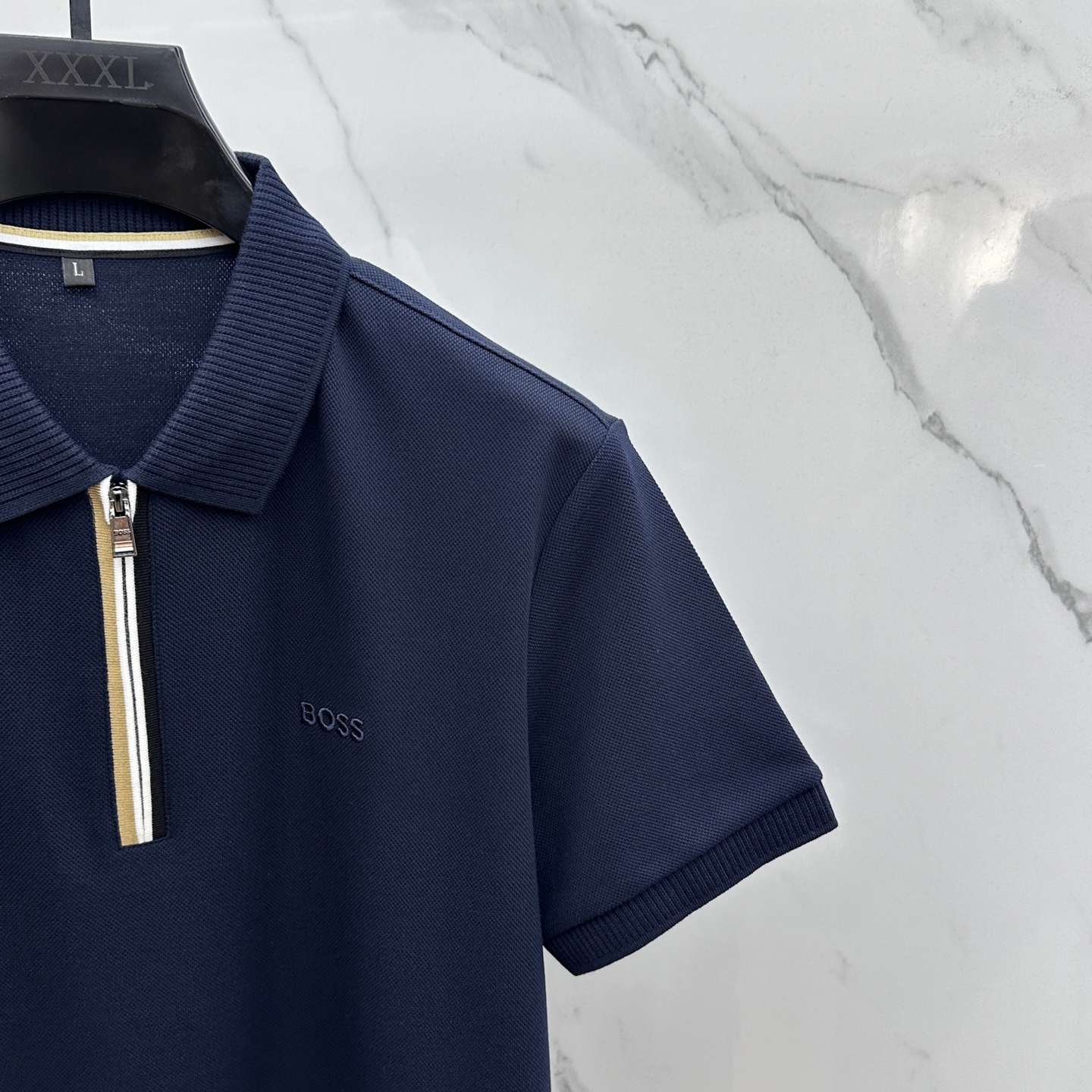 🆕BOSS 2026春夏新款翻领Polo衫短袖T恤 简洁时尚百搭 胸前logo设计 螺纹针织领口 定制进
