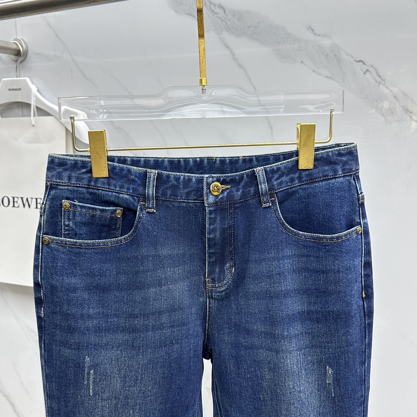 🆕Burberry巴宝莉 🔥高端定制、最新款牛仔裤 柜台同步发售 原版定制复刻 客供定制五金辅料 原单品