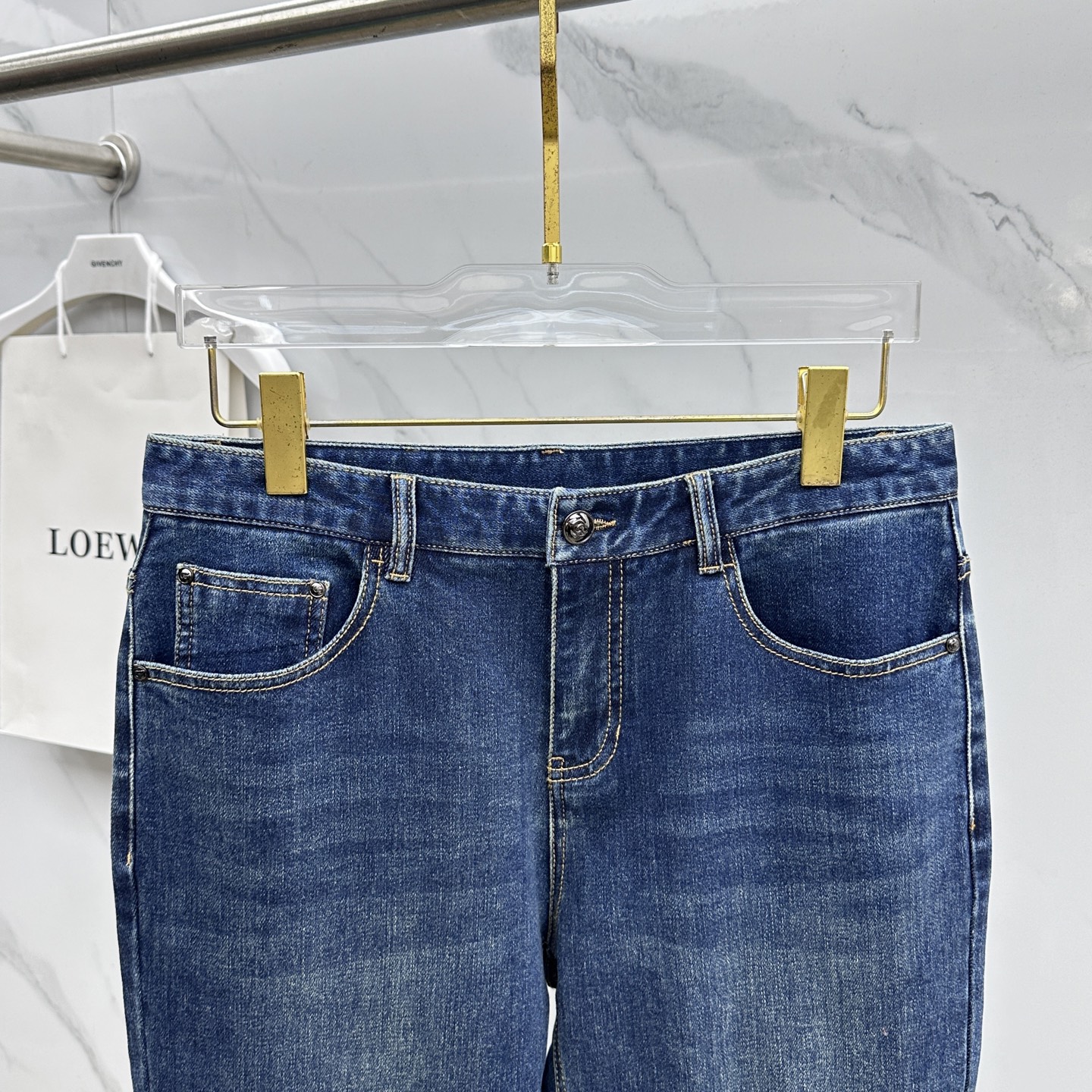 🆕Gucci古驰 🔥高端定制、2025秋冬最新款牛仔裤 柜台同步发售 原版定制复刻 客供五金辅料 原单品