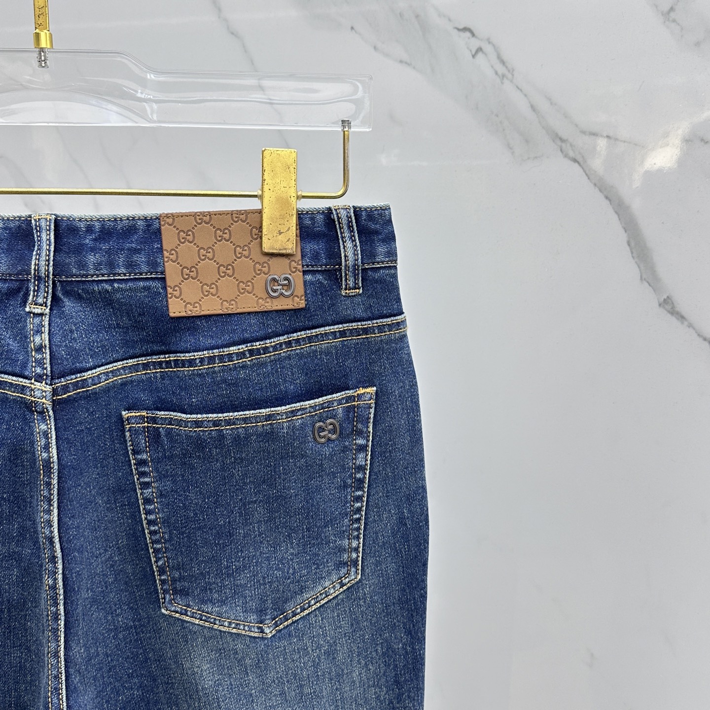 🆕Gucci古驰 🔥高端定制、2025秋冬最新款牛仔裤 柜台同步发售 原版定制复刻 客供五金辅料 原单品