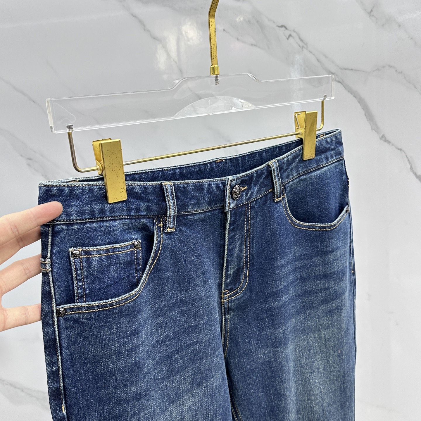 🆕Gucci古驰 🔥高端定制、2025秋冬最新款牛仔裤 柜台同步发售 原版定制复刻 客供五金辅料 原单品