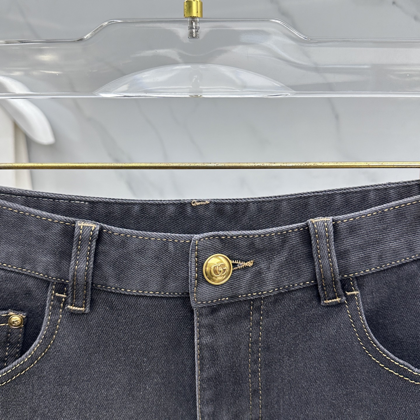 🆕Gucci古驰 🔥高端定制、2025秋冬最新款牛仔裤 柜台同步发售 原版定制复刻 客供五金辅料 原单品