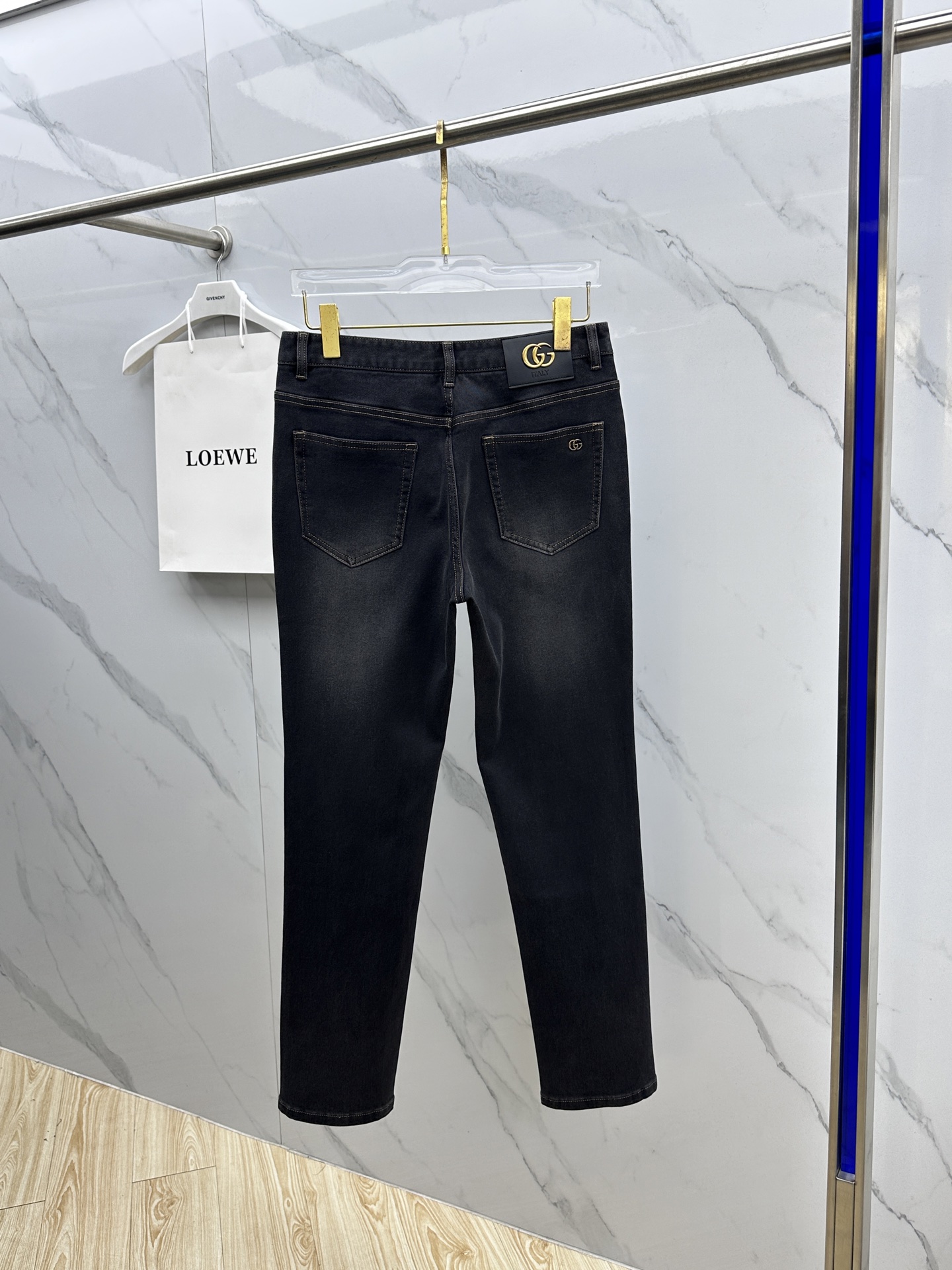 🆕Gucci古驰 🔥高端定制、2025秋冬最新款牛仔裤 柜台同步发售 原版定制复刻 客供五金辅料 原单品