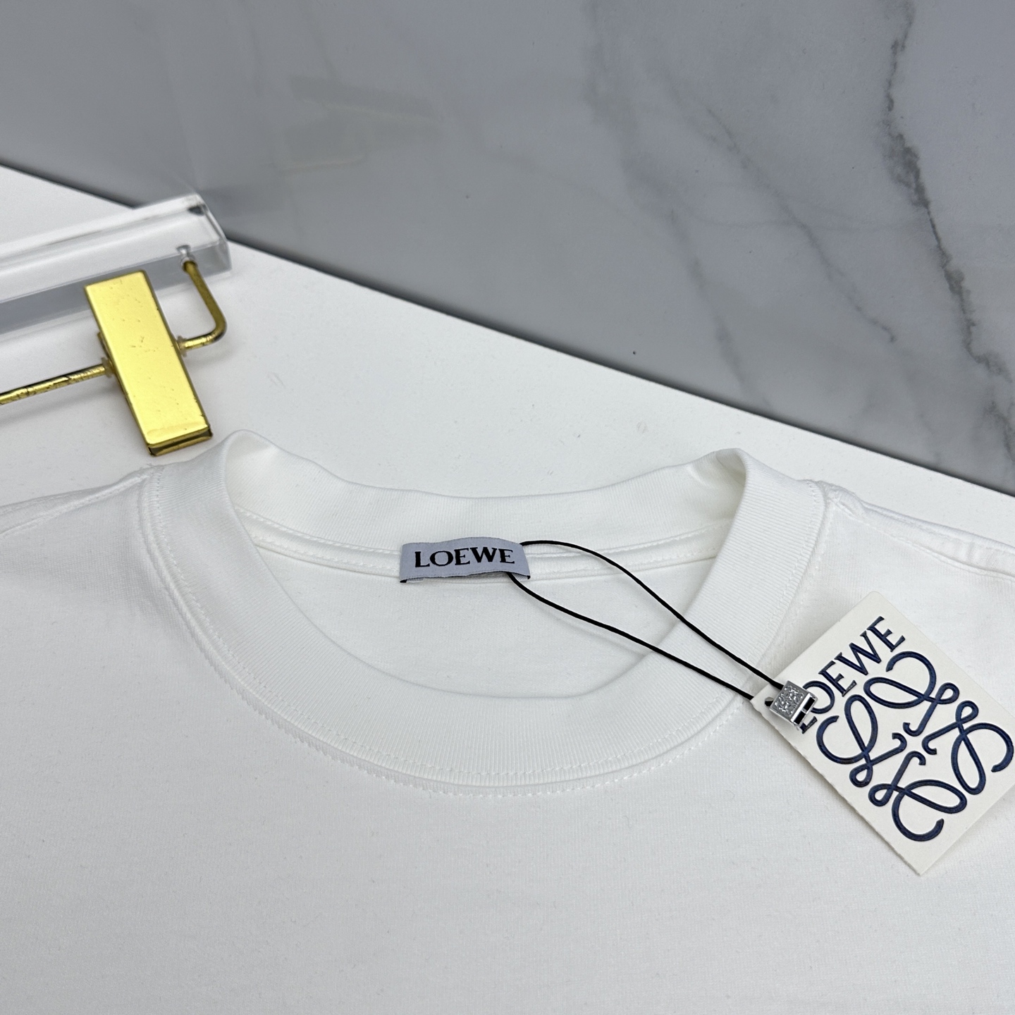 🆕LOEWE罗意威 2026春夏新款logo字母刺绣短袖 官网同款T恤 双纱纯棉面料 多元化搭配 是眼下