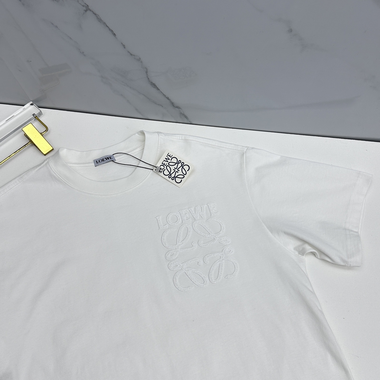 🆕LOEWE罗意威 2026春夏新款logo字母刺绣短袖 官网同款T恤 双纱纯棉面料 多元化搭配 是眼下