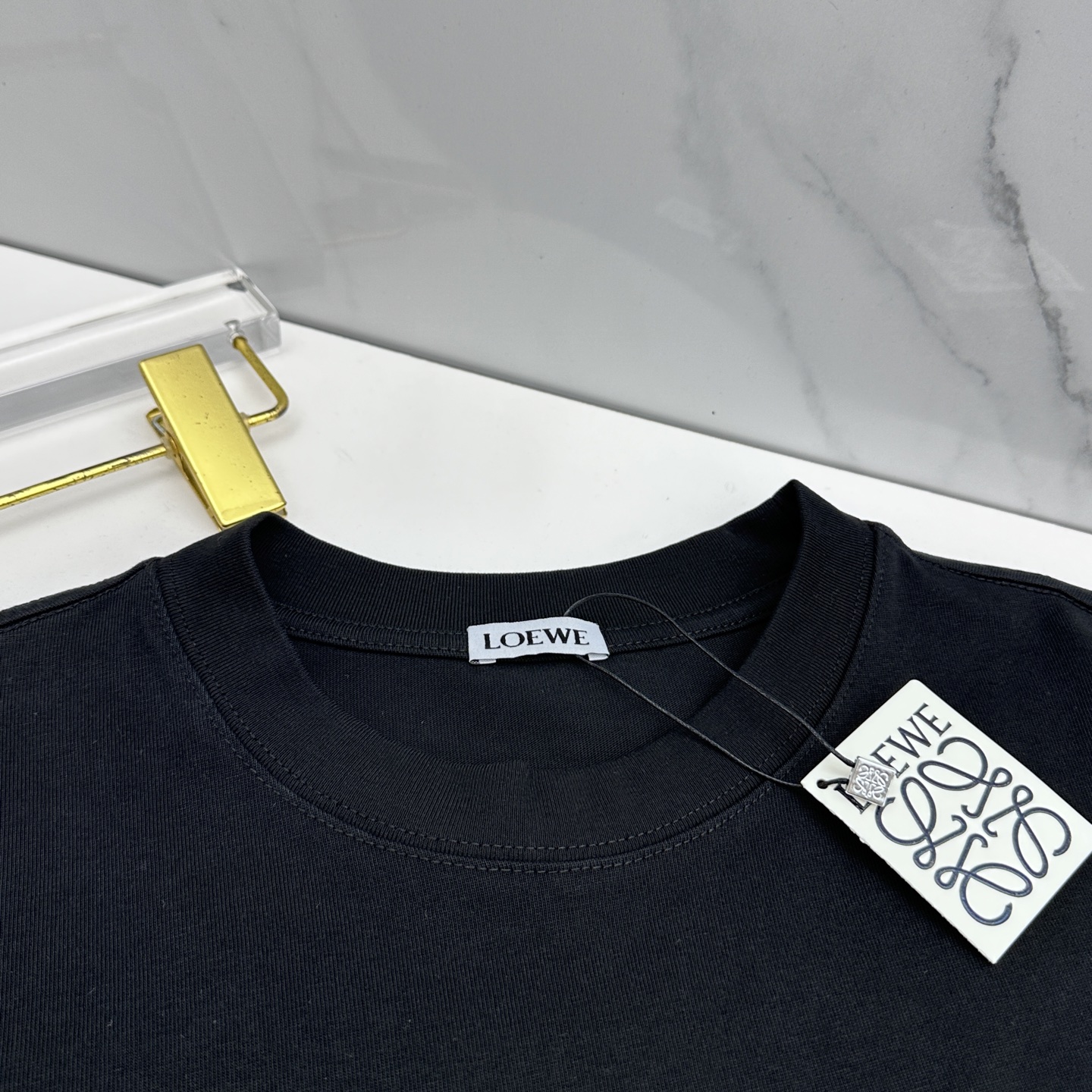 🆕LOEWE罗意威 2026春夏新款logo字母刺绣短袖 官网同款T恤 双纱纯棉面料 多元化搭配 是眼下