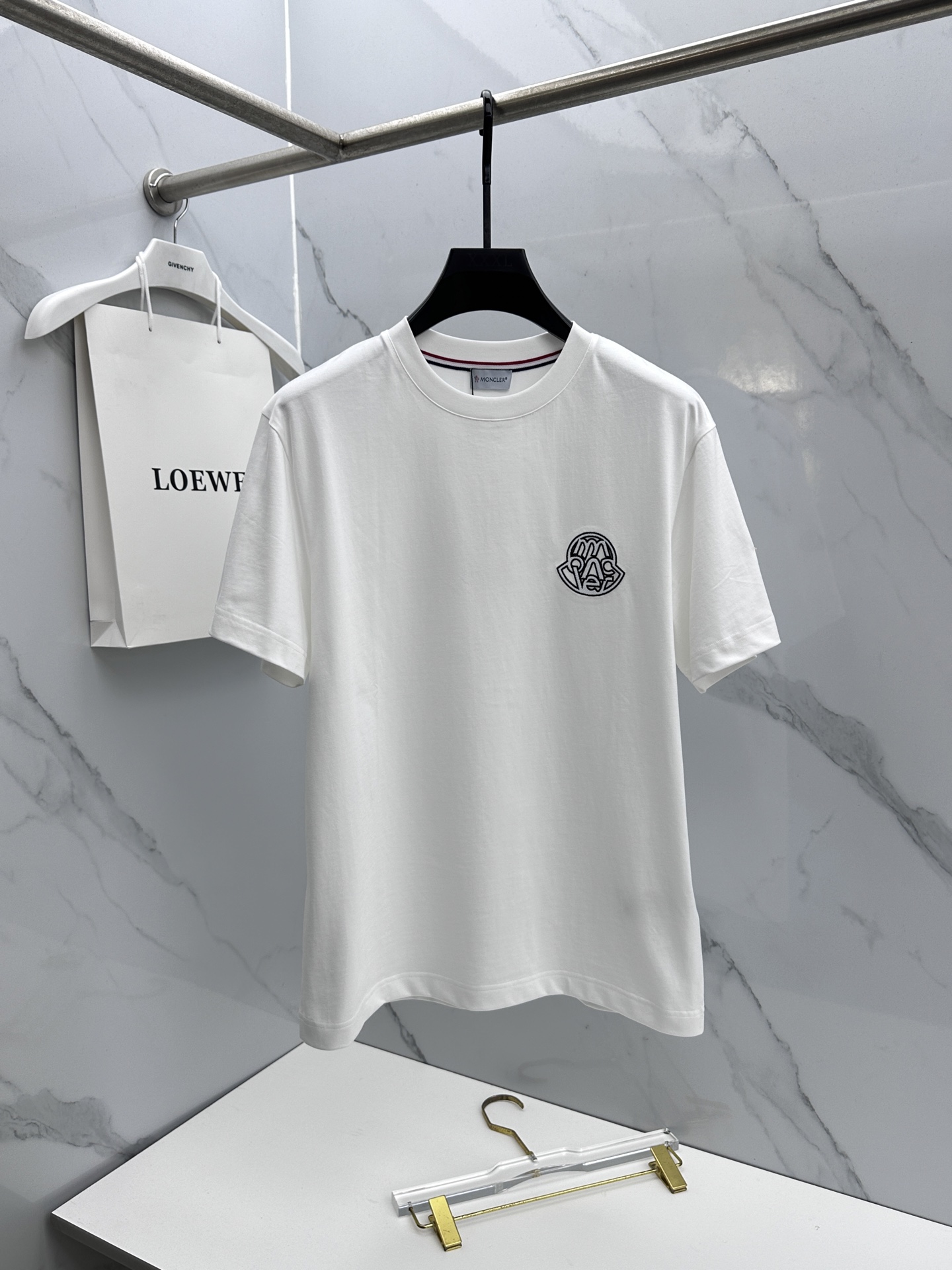 🆕Mon*蒙口 2026春夏新款logo创意刺绣短袖 官网同款T恤 双纱纯棉面料 多元化搭配 迎合眼下时