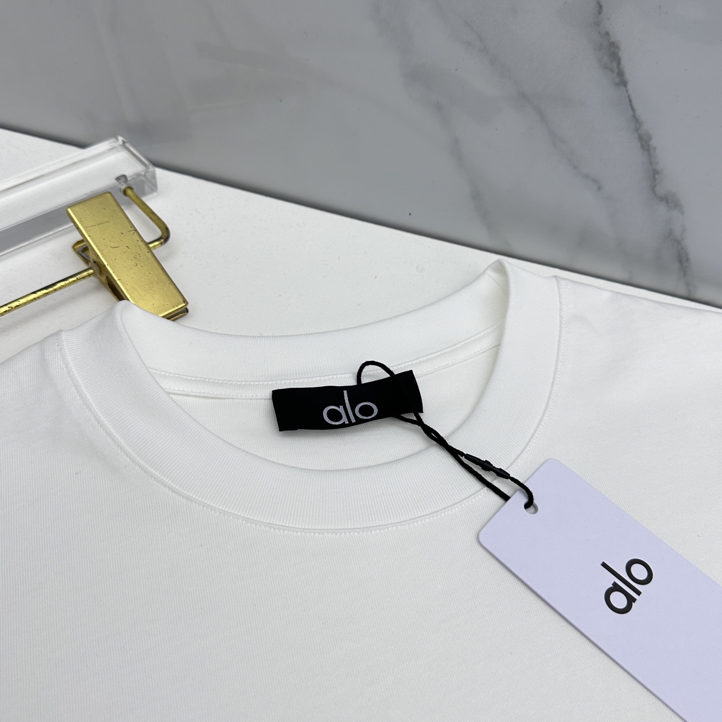 🆕alo 2026春夏新款logo印花短袖 官网同款T恤 双纱纯棉面料 多元化搭配 迎合眼下时尚前沿的创
