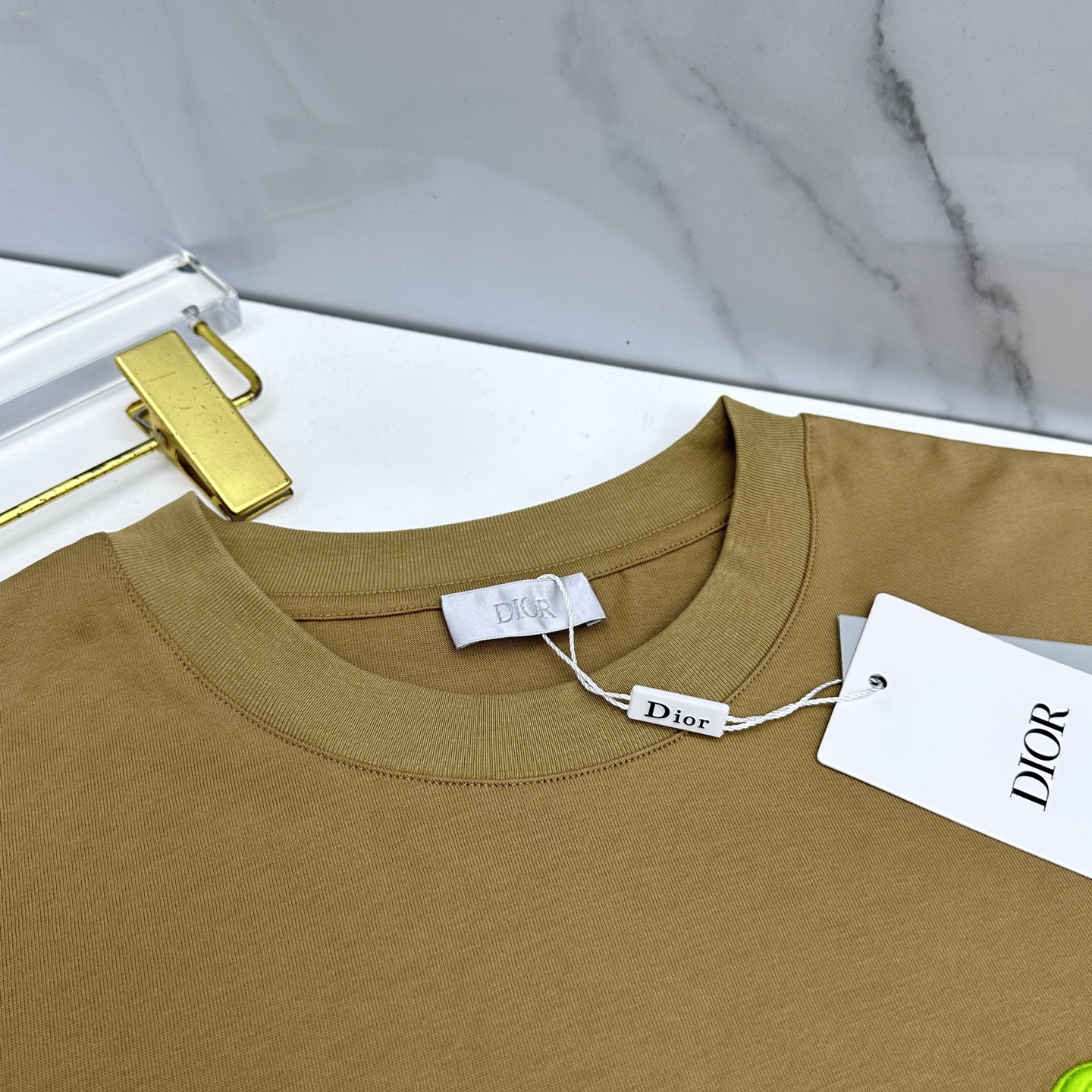 🆕Dior迪奥 2026春夏新款logo刺绣短袖 官网同款T恤 双纱纯棉面料 多元化搭配 迎合眼下时尚前