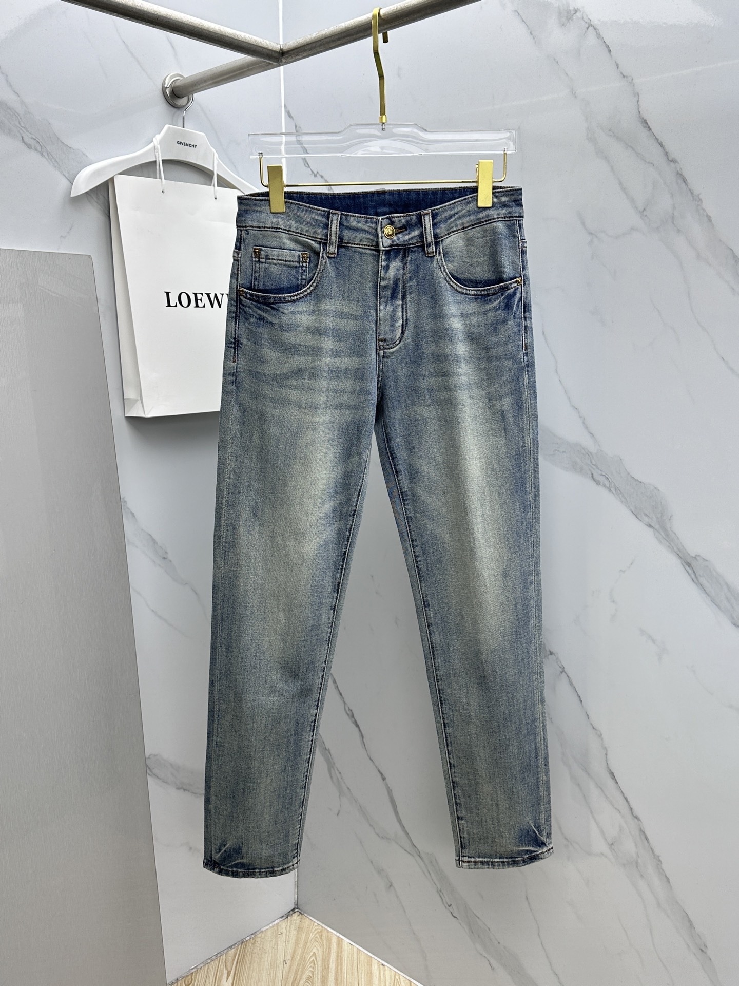 🆕VERSACE范思哲 🔥高端定制、26春季最新款洗水牛仔裤 柜台同步发售 原版定制复刻 客供定制辅料 