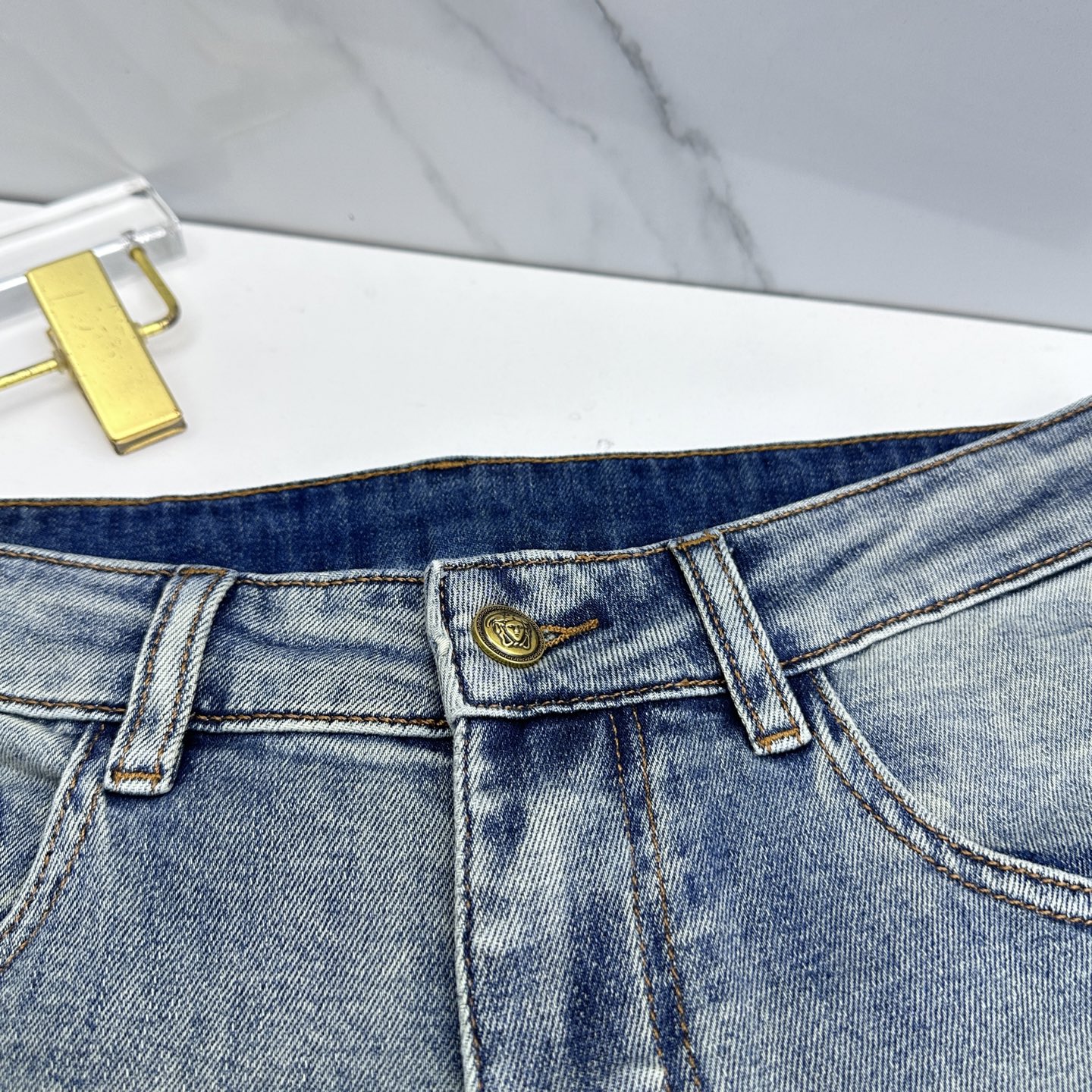 🆕VERSACE范思哲 🔥高端定制、26春季最新款洗水牛仔裤 柜台同步发售 原版定制复刻 客供定制辅料 