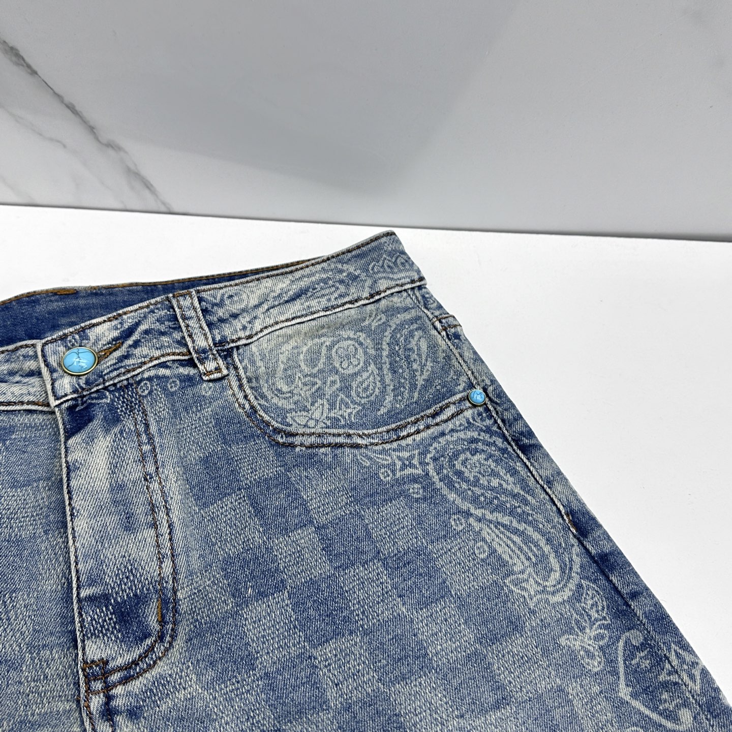 🆕LV路易威登 🔥高端定制、26春季最新款洗水牛仔裤 柜台同步发售 原版定制复刻 客供定制辅料 原单品质