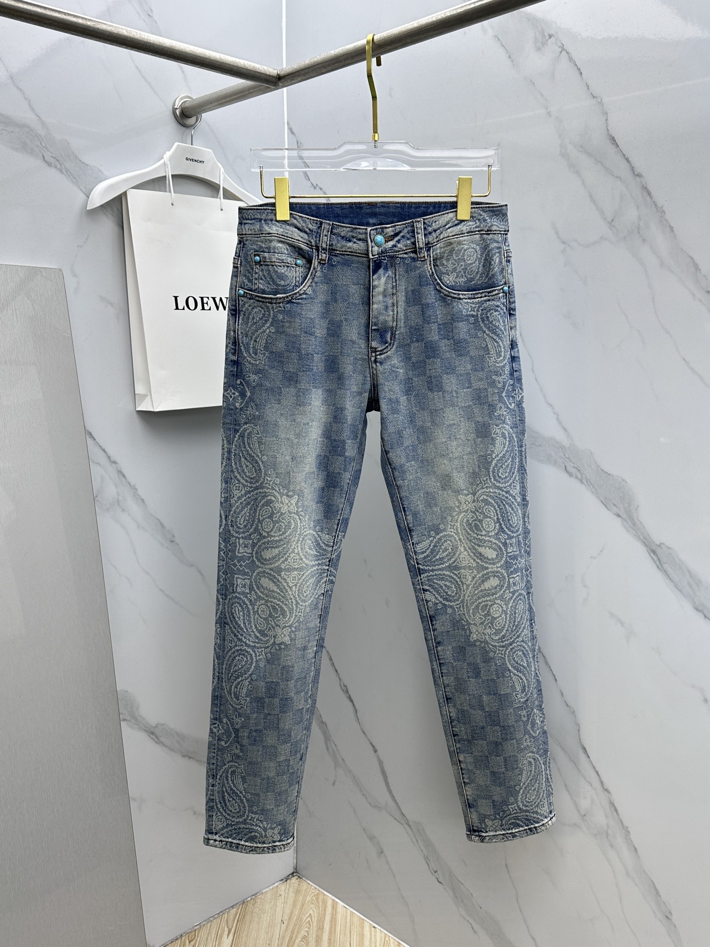 🆕LV路易威登 🔥高端定制、26春季最新款洗水牛仔裤 柜台同步发售 原版定制复刻 客供定制辅料 原单品质