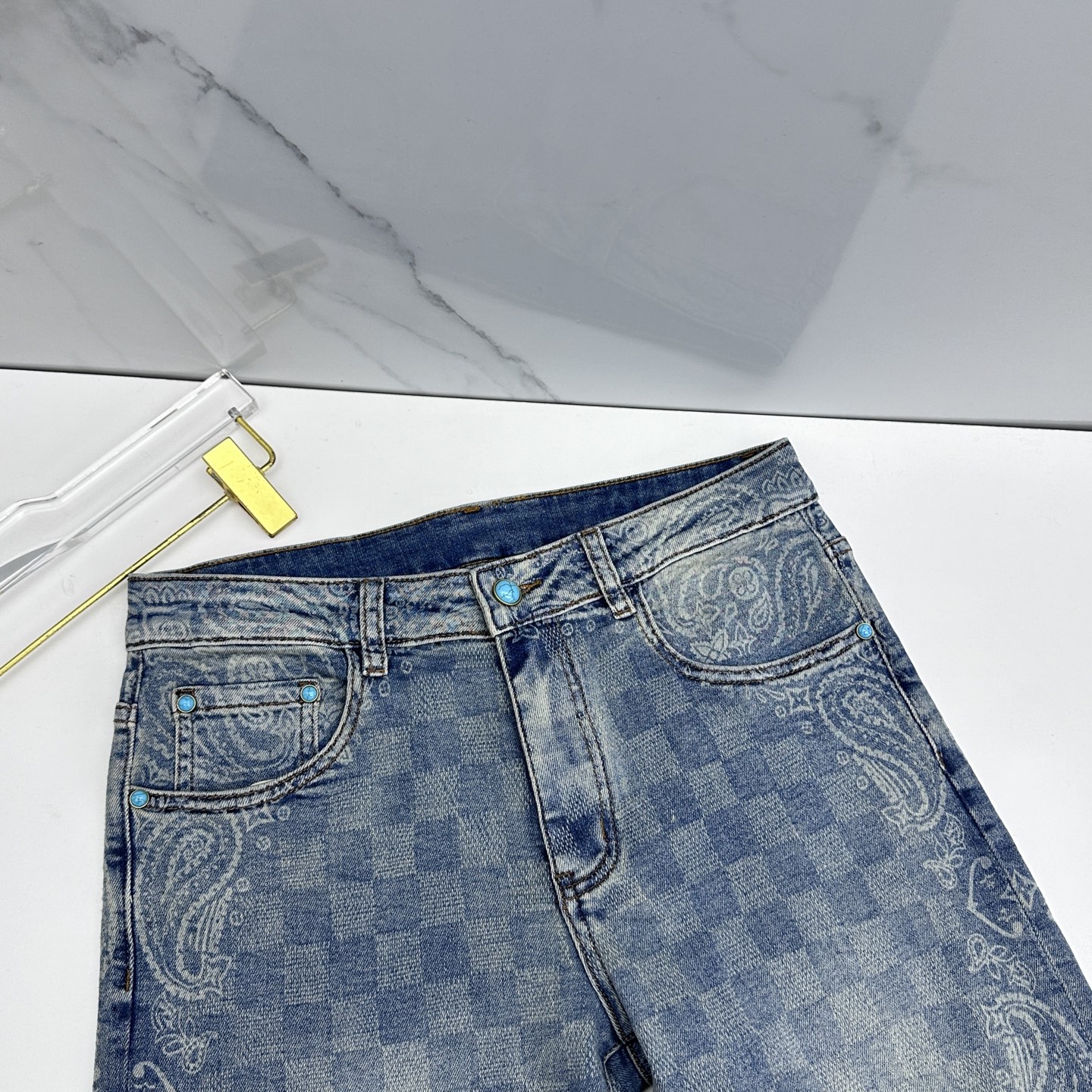 🆕LV路易威登 🔥高端定制、26春季最新款洗水牛仔裤 柜台同步发售 原版定制复刻 客供定制辅料 原单品质