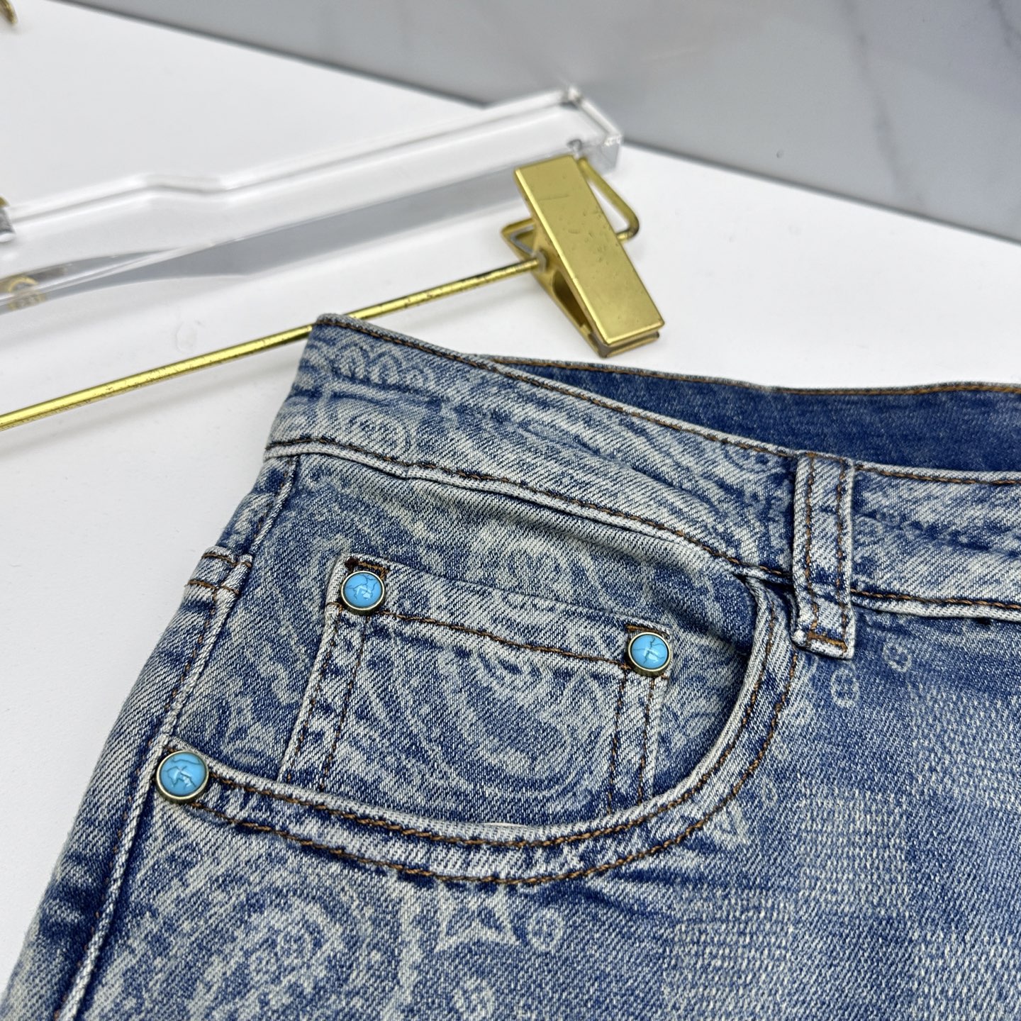 🆕LV路易威登 🔥高端定制、26春季最新款洗水牛仔裤 柜台同步发售 原版定制复刻 客供定制辅料 原单品质