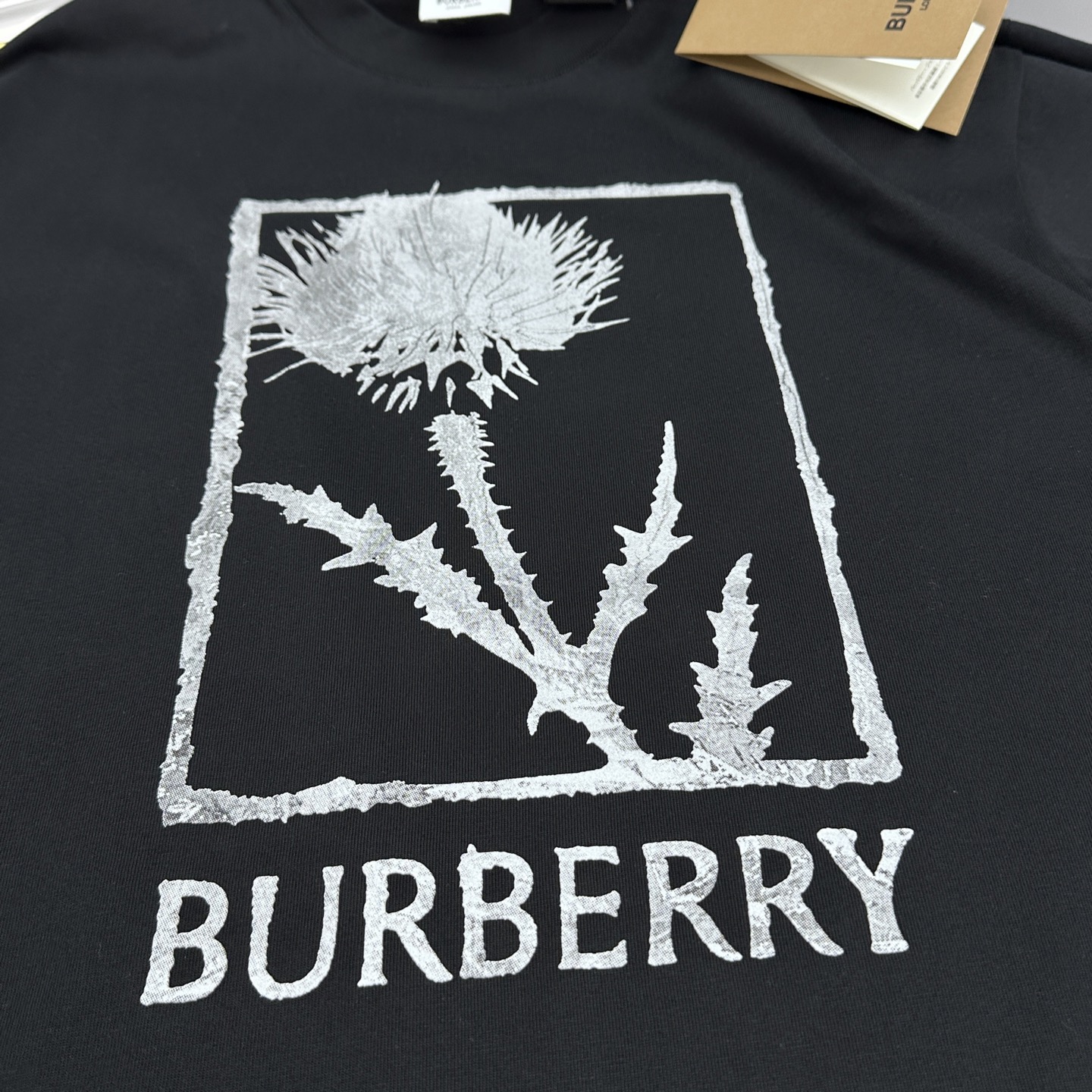 🆕Burberry巴宝莉 2026春夏新款logo印花短袖 官网同款T恤 双纱纯棉面料 多元化搭配 迎合