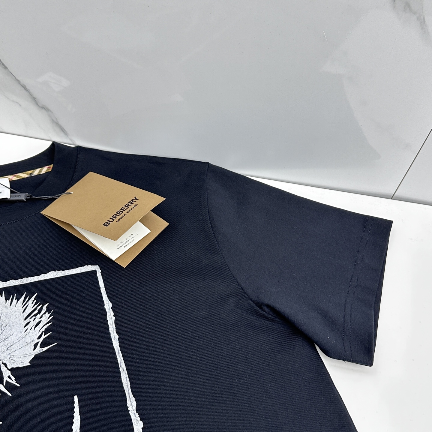 🆕Burberry巴宝莉 2026春夏新款logo印花短袖 官网同款T恤 双纱纯棉面料 多元化搭配 迎合