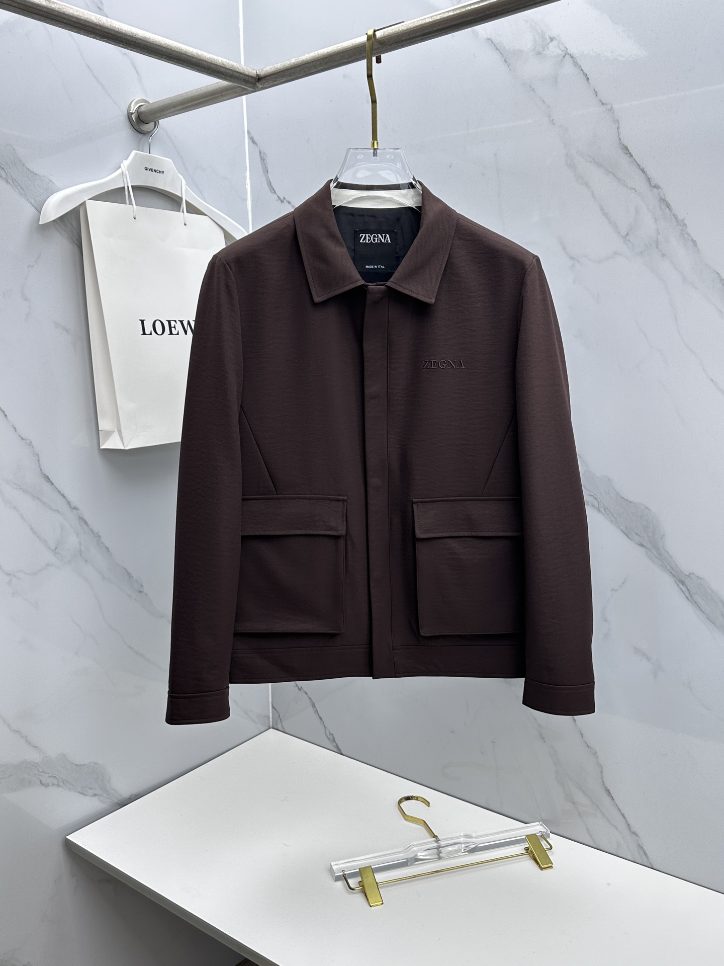 🆕ZEGNA杰尼亚 2026早春老钱风系列，最新时尚翻领夹克外套.处处细节显工艺足够的高级 结构性剪裁的